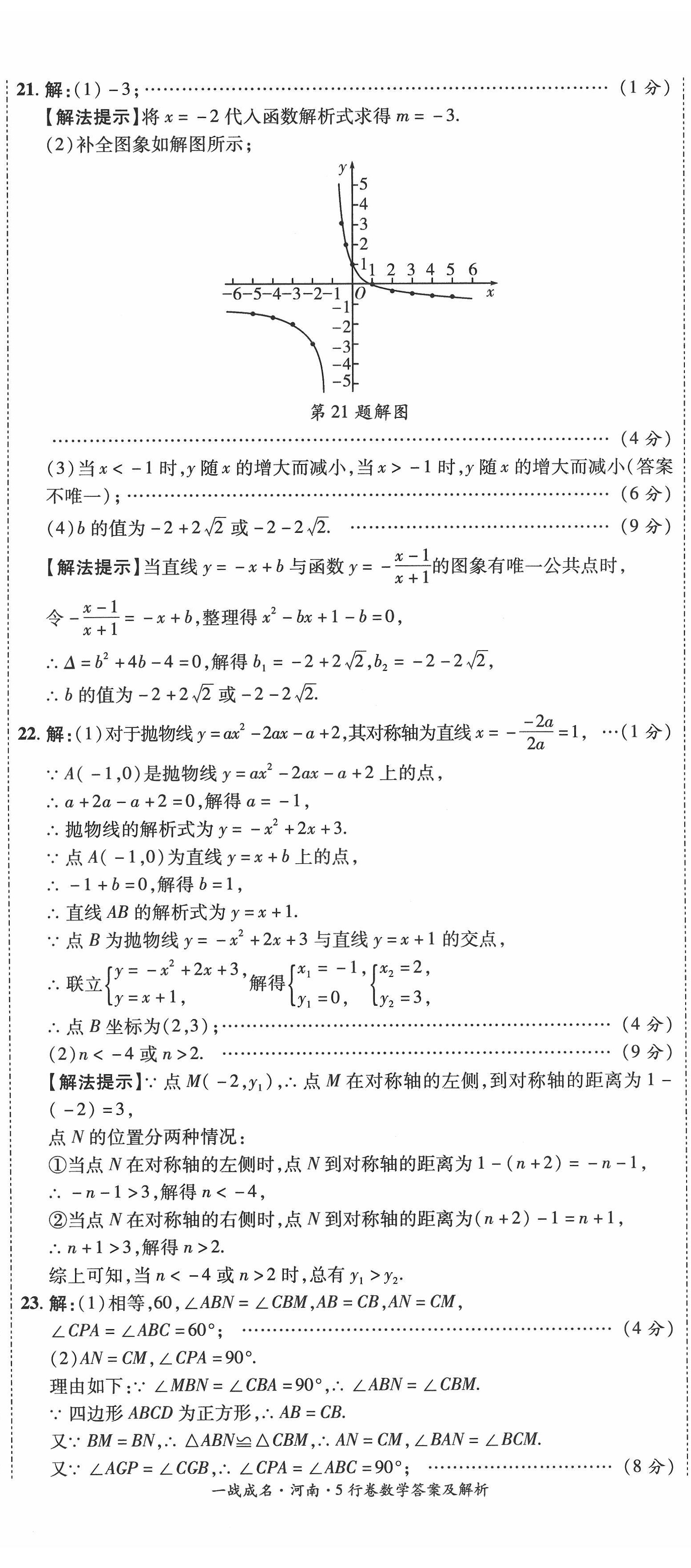 2022年一戰(zhàn)成名5行卷數學河南專版 第8頁