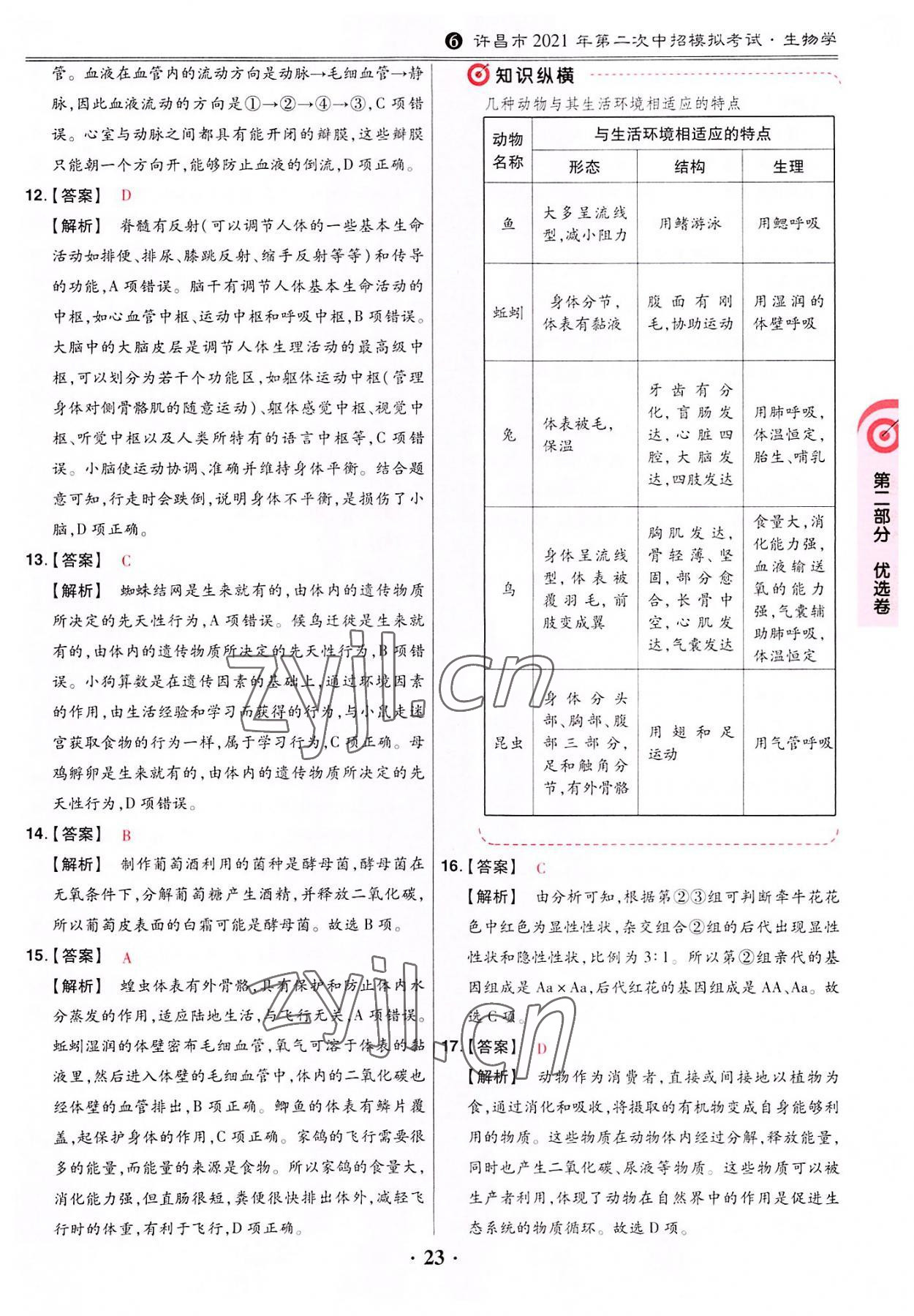 2022年鼎成中考河南真题生物 第23页
