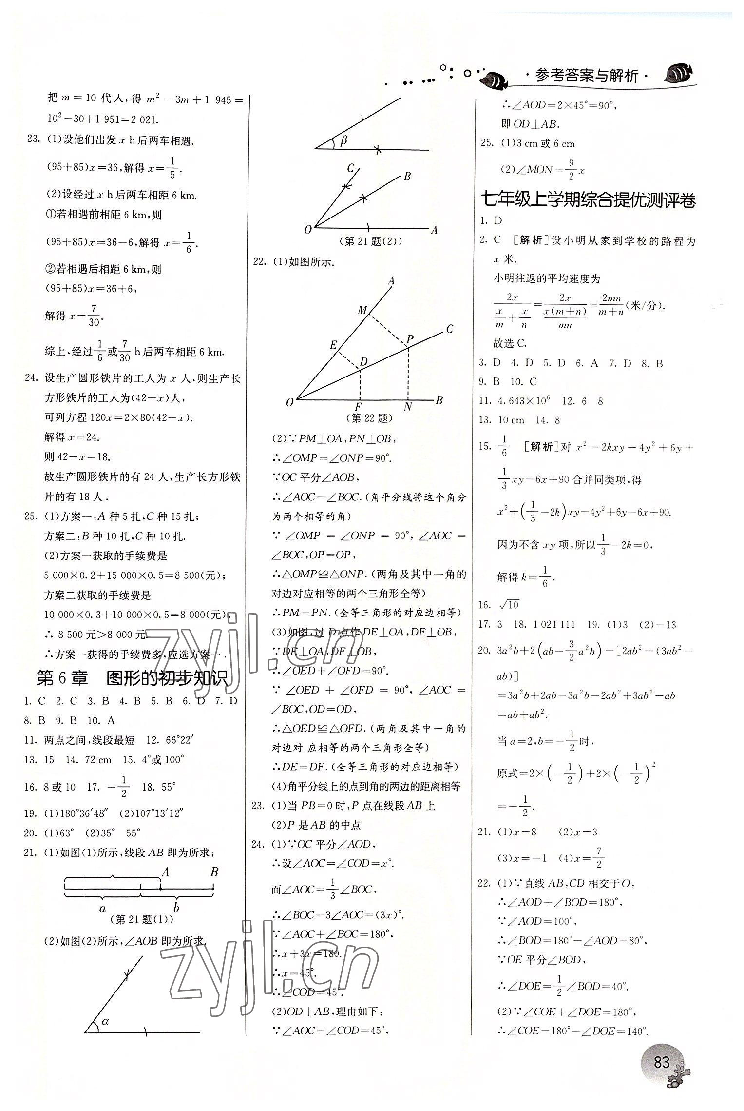 2022年實驗班提優(yōu)訓(xùn)練暑假銜接版七年級數(shù)學(xué)浙教版 第3頁