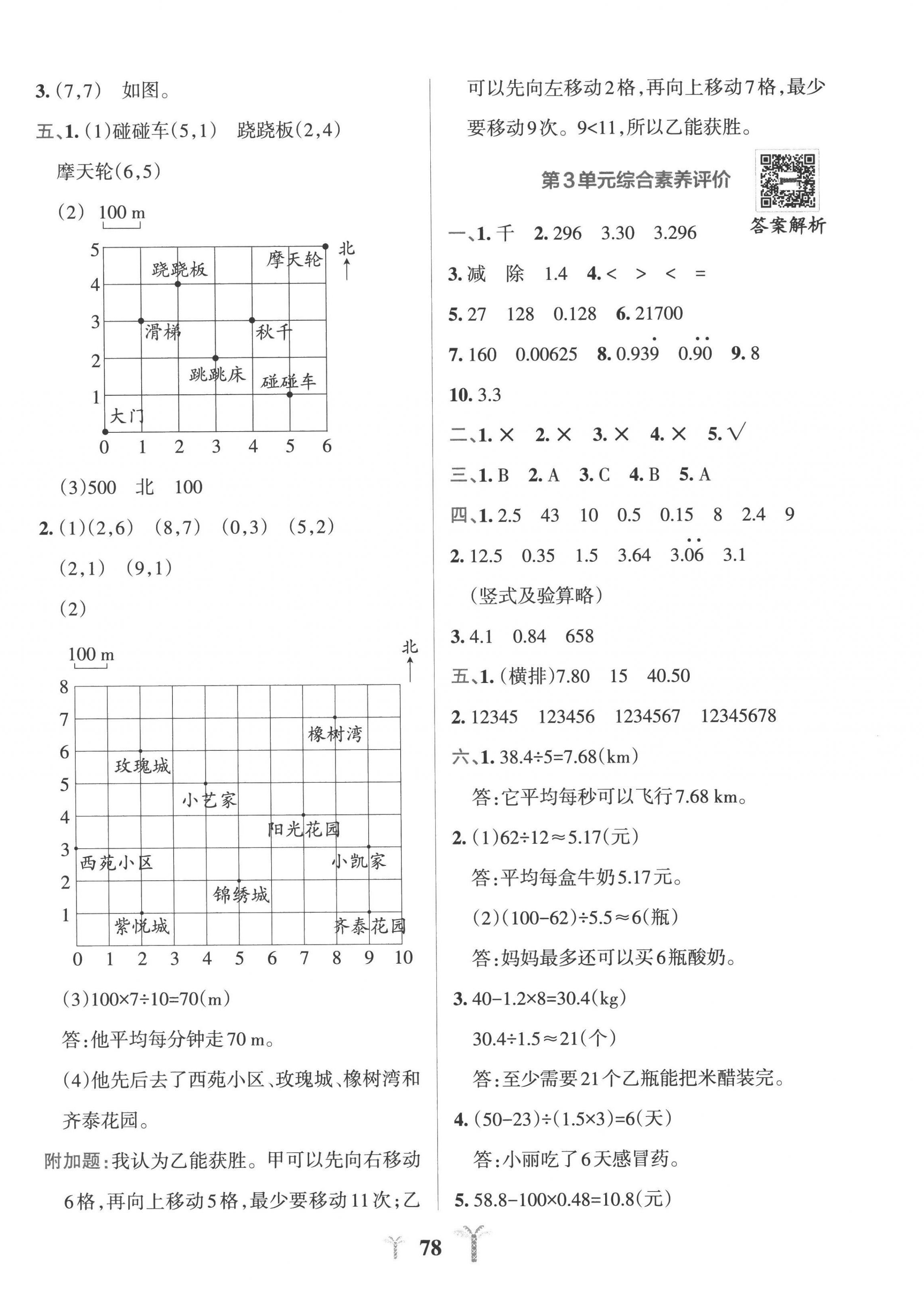 2022年小学学霸冲A卷五年级数学上册人教版 第2页