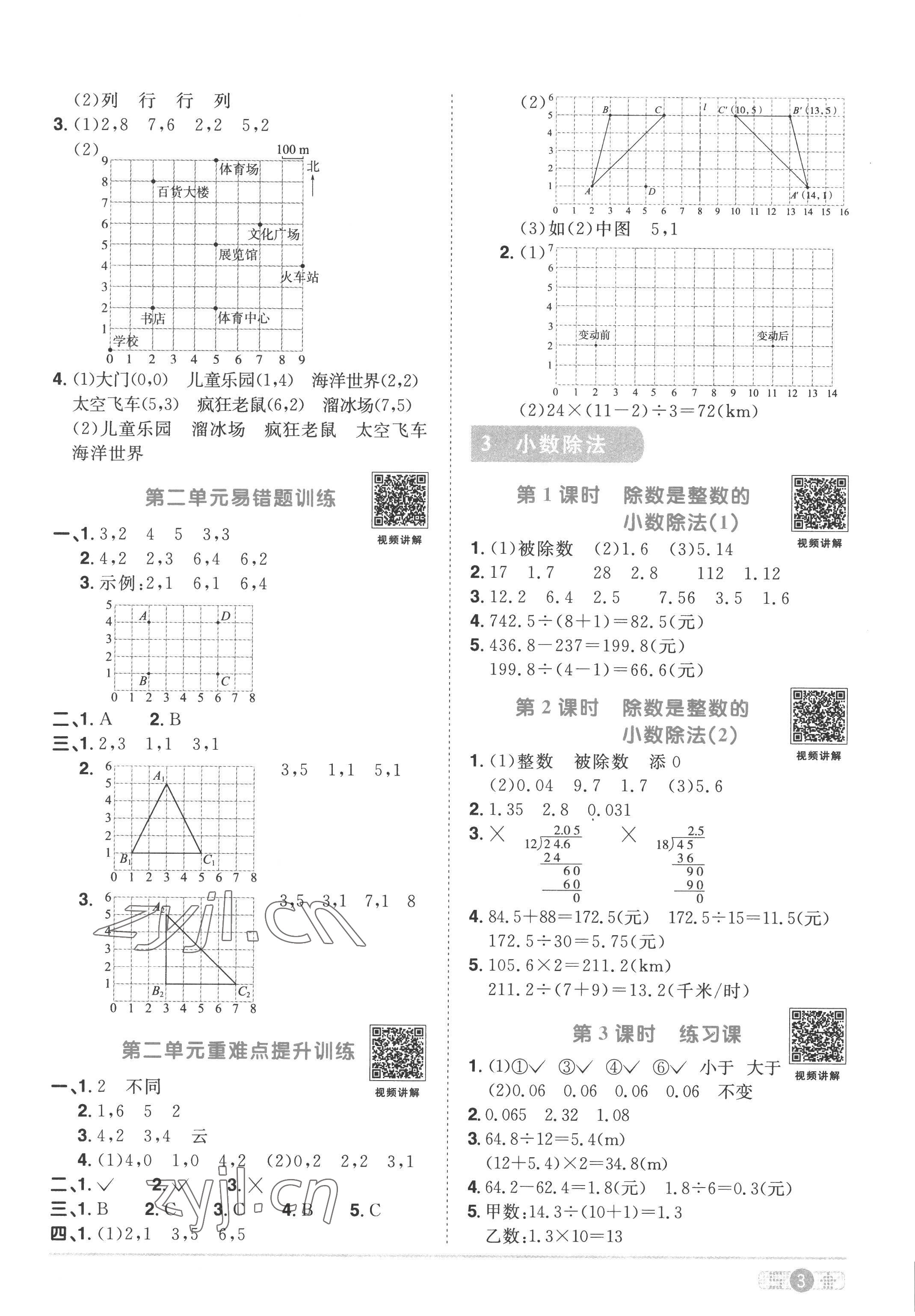 2022年阳光同学课时优化作业五年级数学上册人教版 第3页