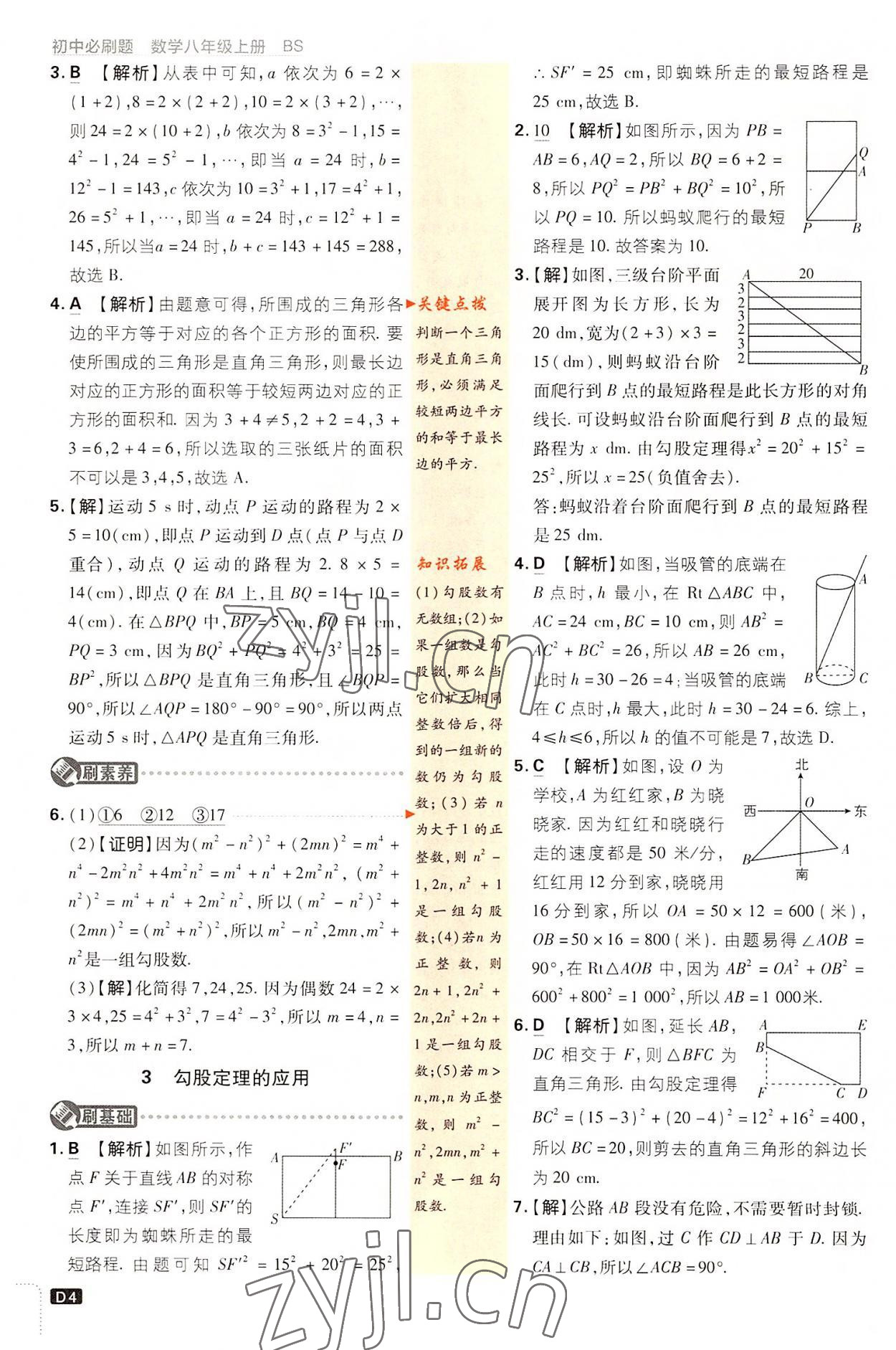 2022年初中必刷題八年級數(shù)學(xué)上冊北師大版 第4頁