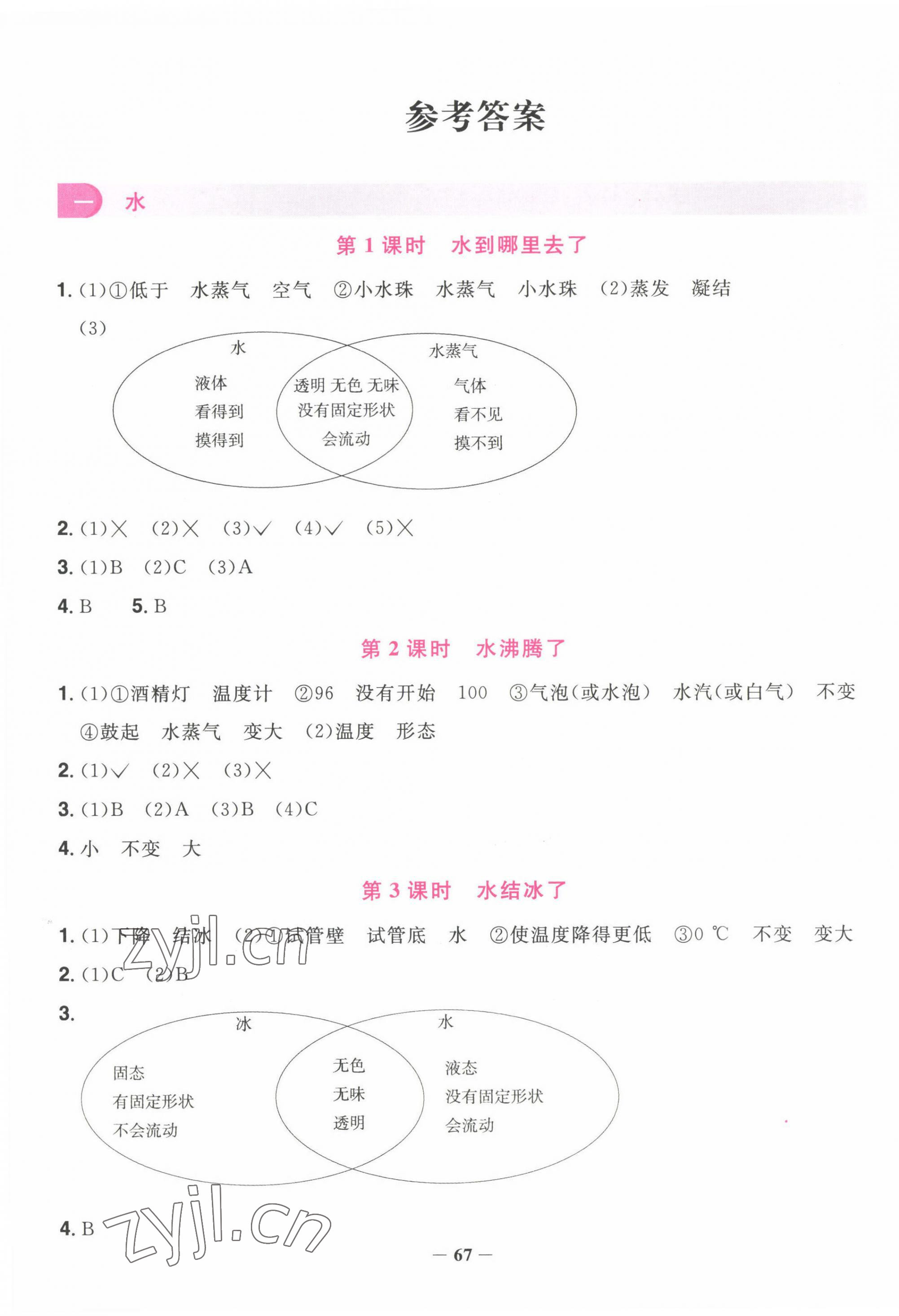 2022年阳光同学课时优化作业三年级科学上册教科版 第1页