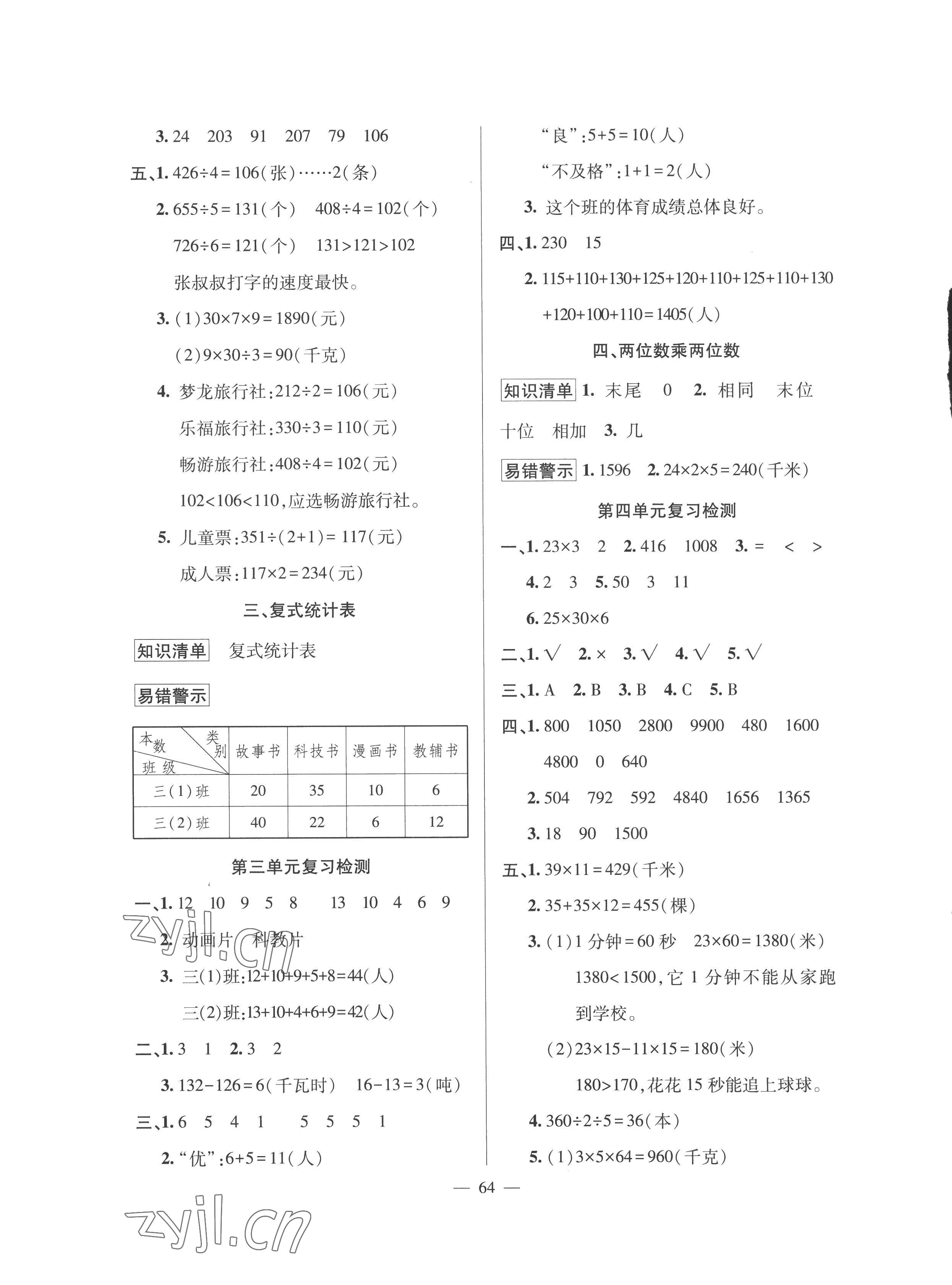 2022年暑假作業(yè)三年級(jí)數(shù)學(xué)人教版新疆青少年出版社 第2頁(yè)