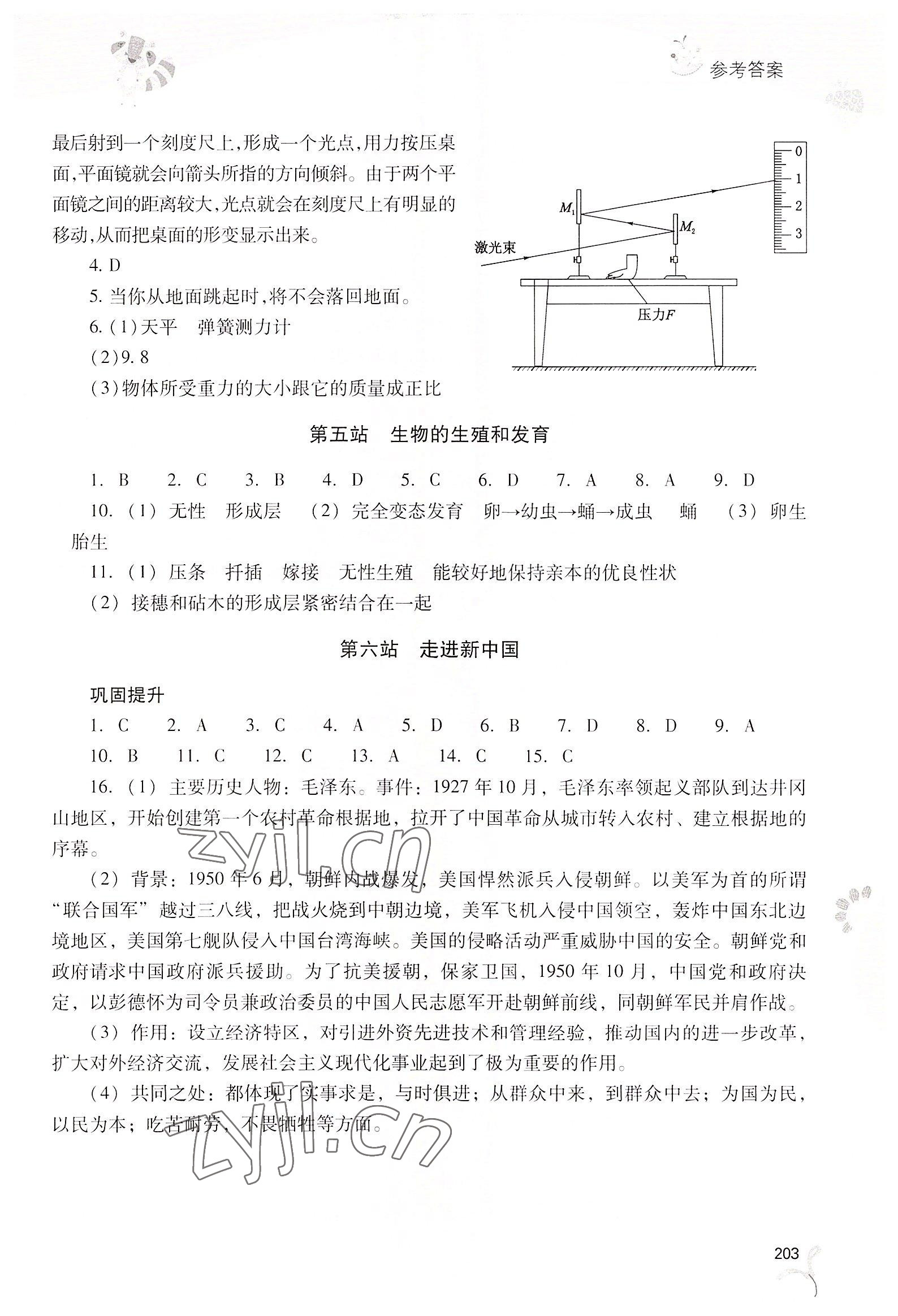 2022年新课程暑假作业本八年级综合A版 第3页