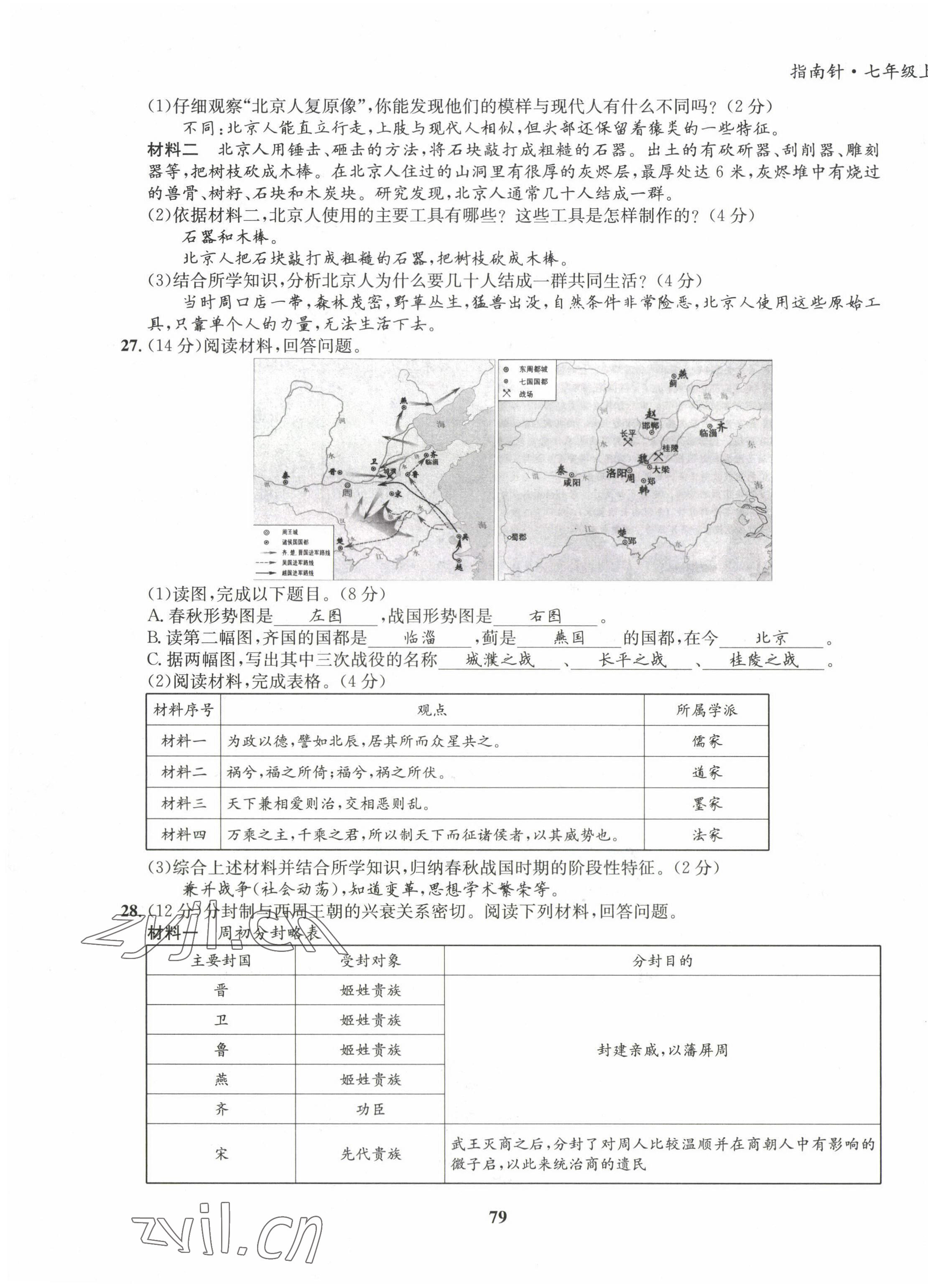 2022年指南针课堂优化七年级历史上册人教版 第11页