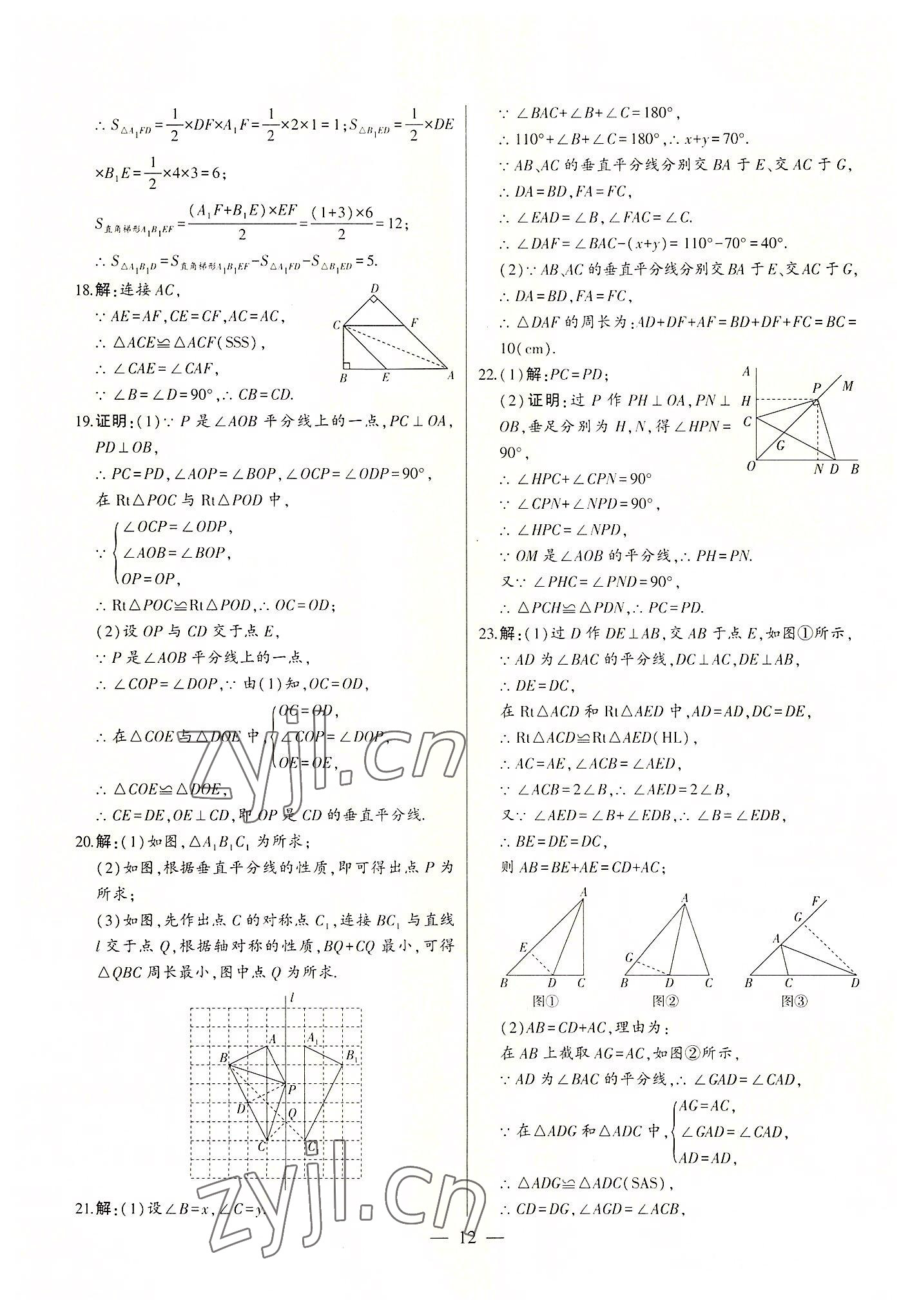 2022年初中新課標(biāo)名師學(xué)案智慧大課堂八年級(jí)數(shù)學(xué)上冊青島版 第12頁