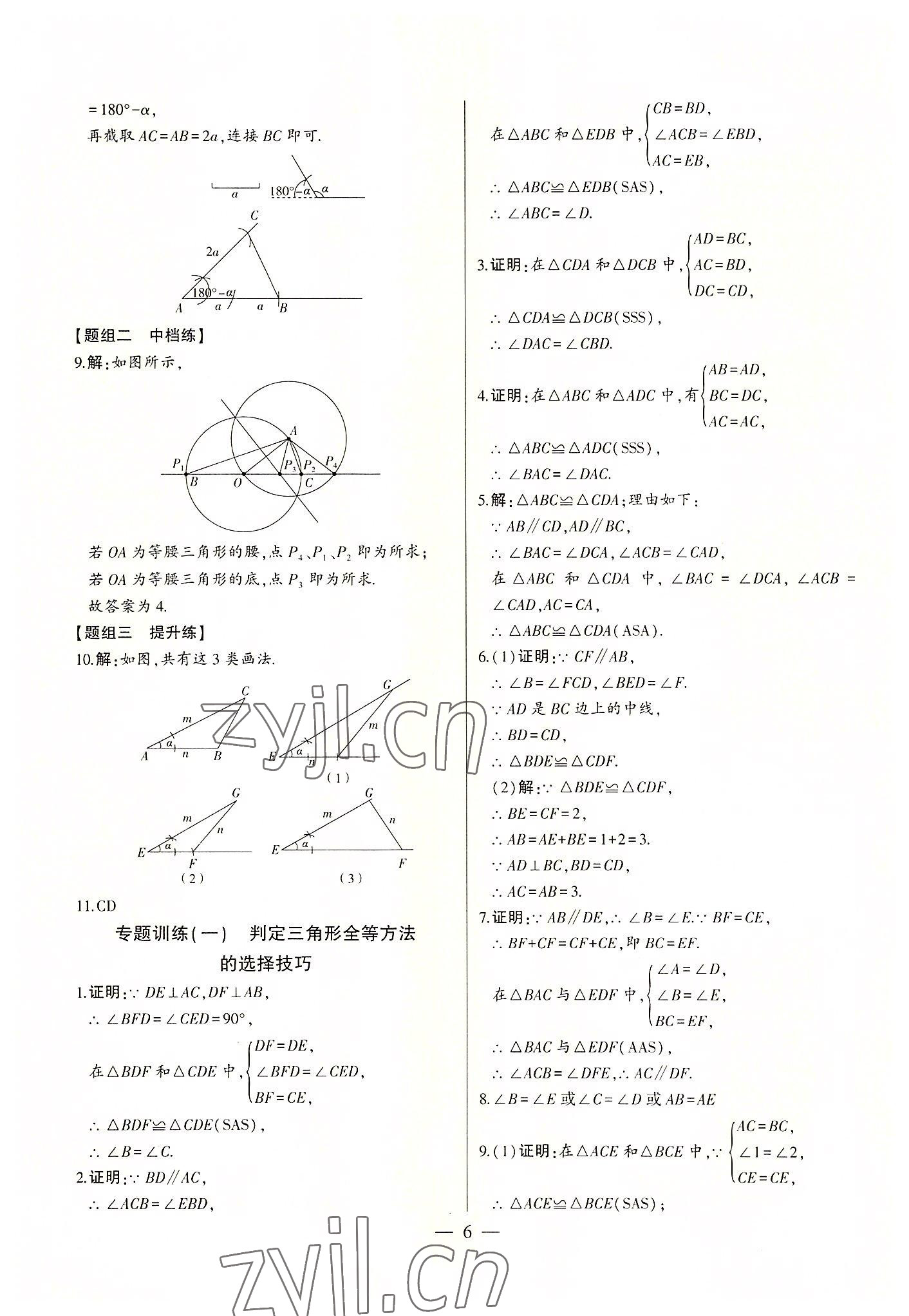 2022年初中新課標(biāo)名師學(xué)案智慧大課堂八年級(jí)數(shù)學(xué)上冊(cè)青島版 第6頁(yè)