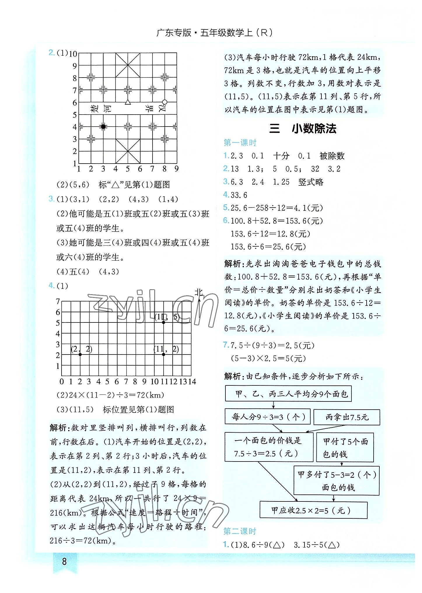 2022年黄冈小状元作业本五年级数学上册人教版广东专版 第8页