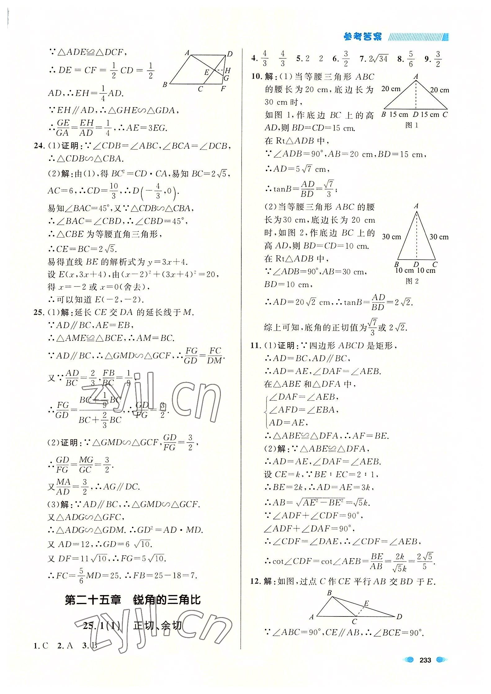 2022年上海作业九年级数学全一册沪教版54制 第13页