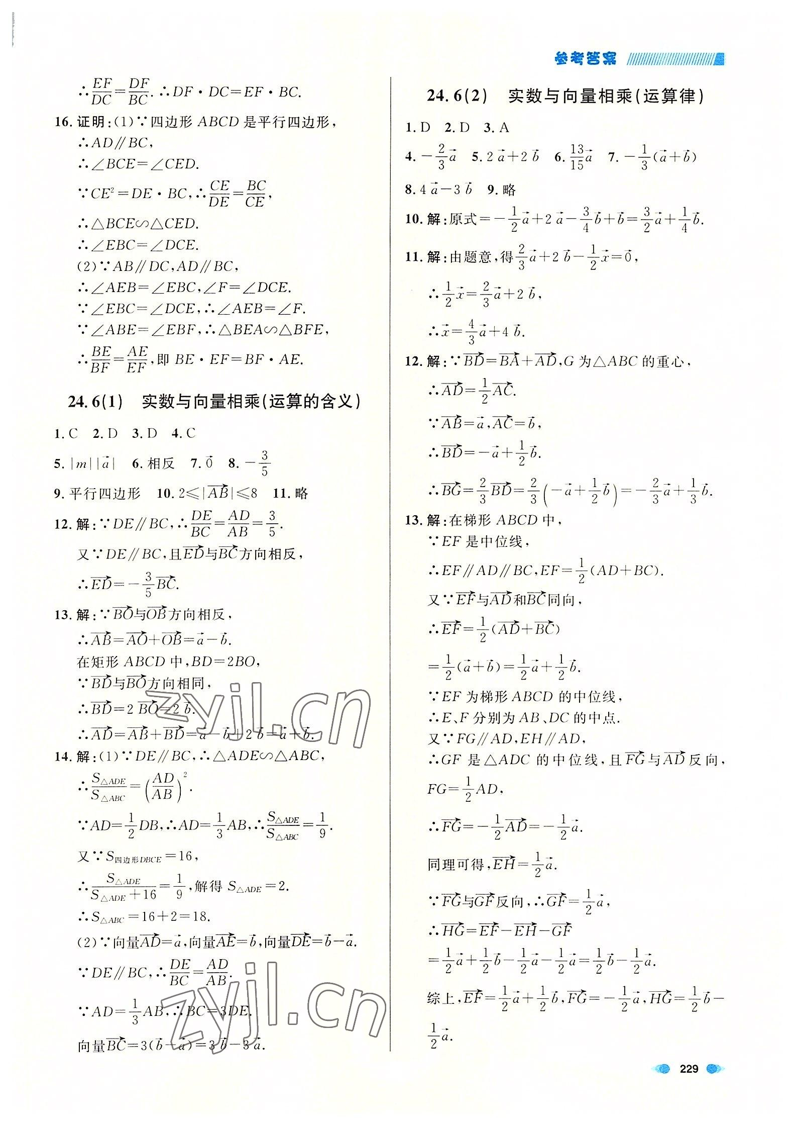 2022年上海作业九年级数学全一册沪教版54制 第9页