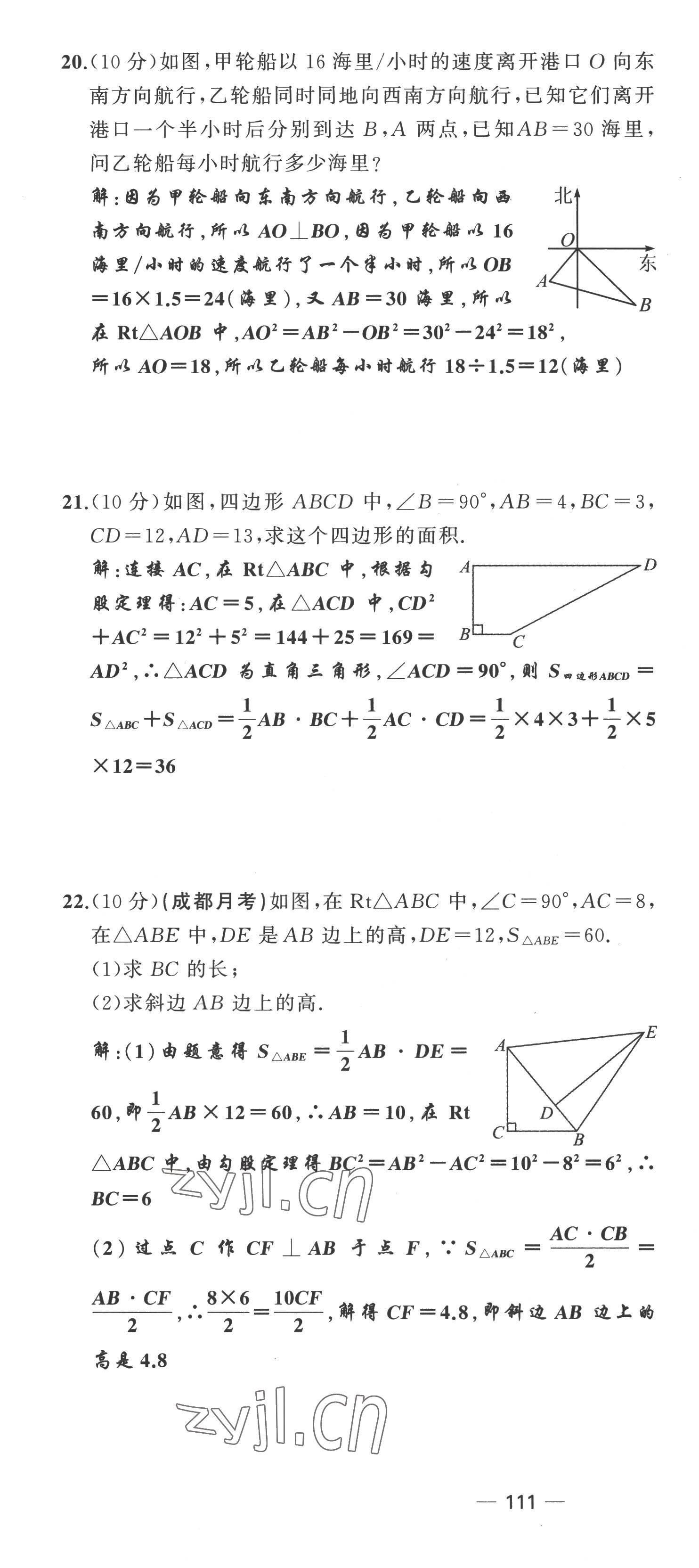 2022年原创新课堂八年级数学上册北师大版四川专版 第4页