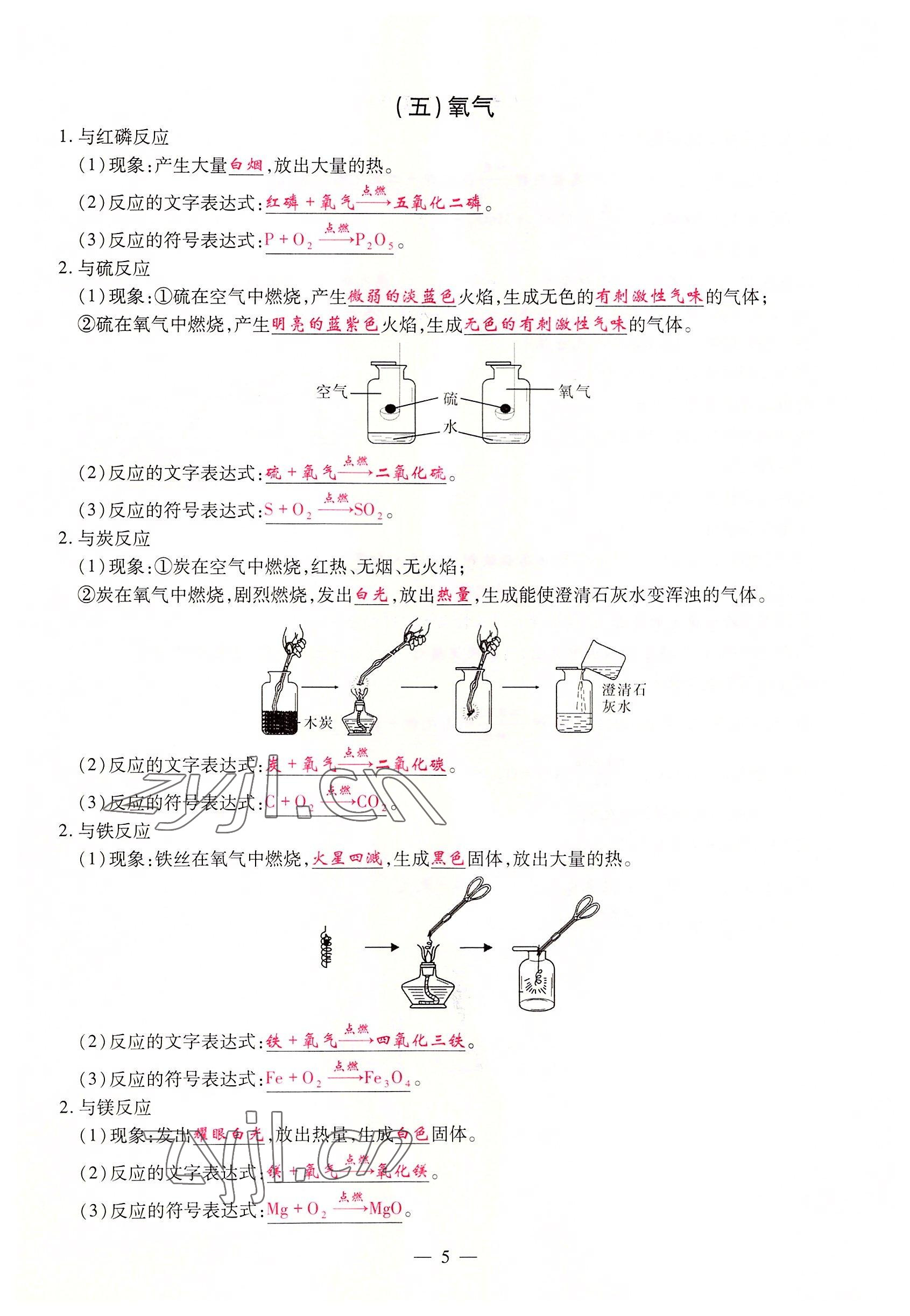 2022年優(yōu)課堂給力A加九年級化學全一冊人教版 參考答案第5頁