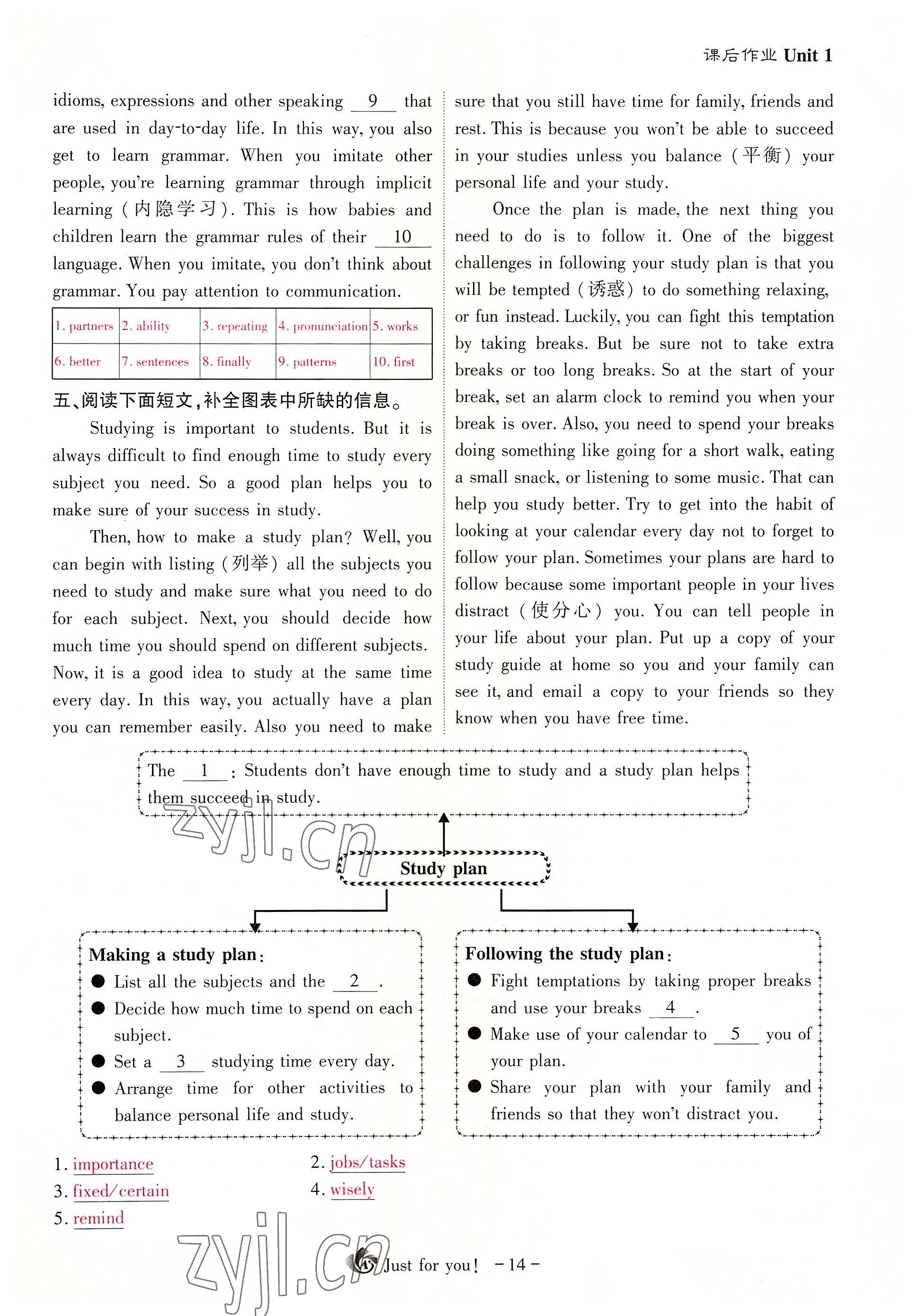 2022年優(yōu)課堂給力A加九年級(jí)英語(yǔ)全一冊(cè)人教版 參考答案第33頁(yè)