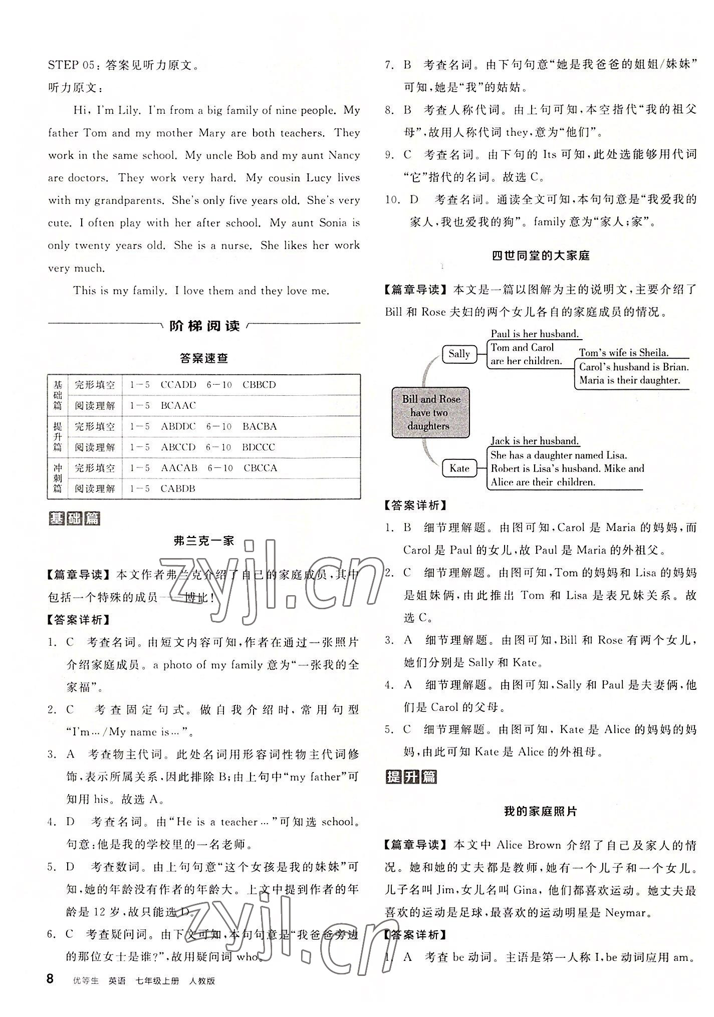 2022年練就優(yōu)等生七年級(jí)英語(yǔ)上冊(cè)人教版 第8頁(yè)