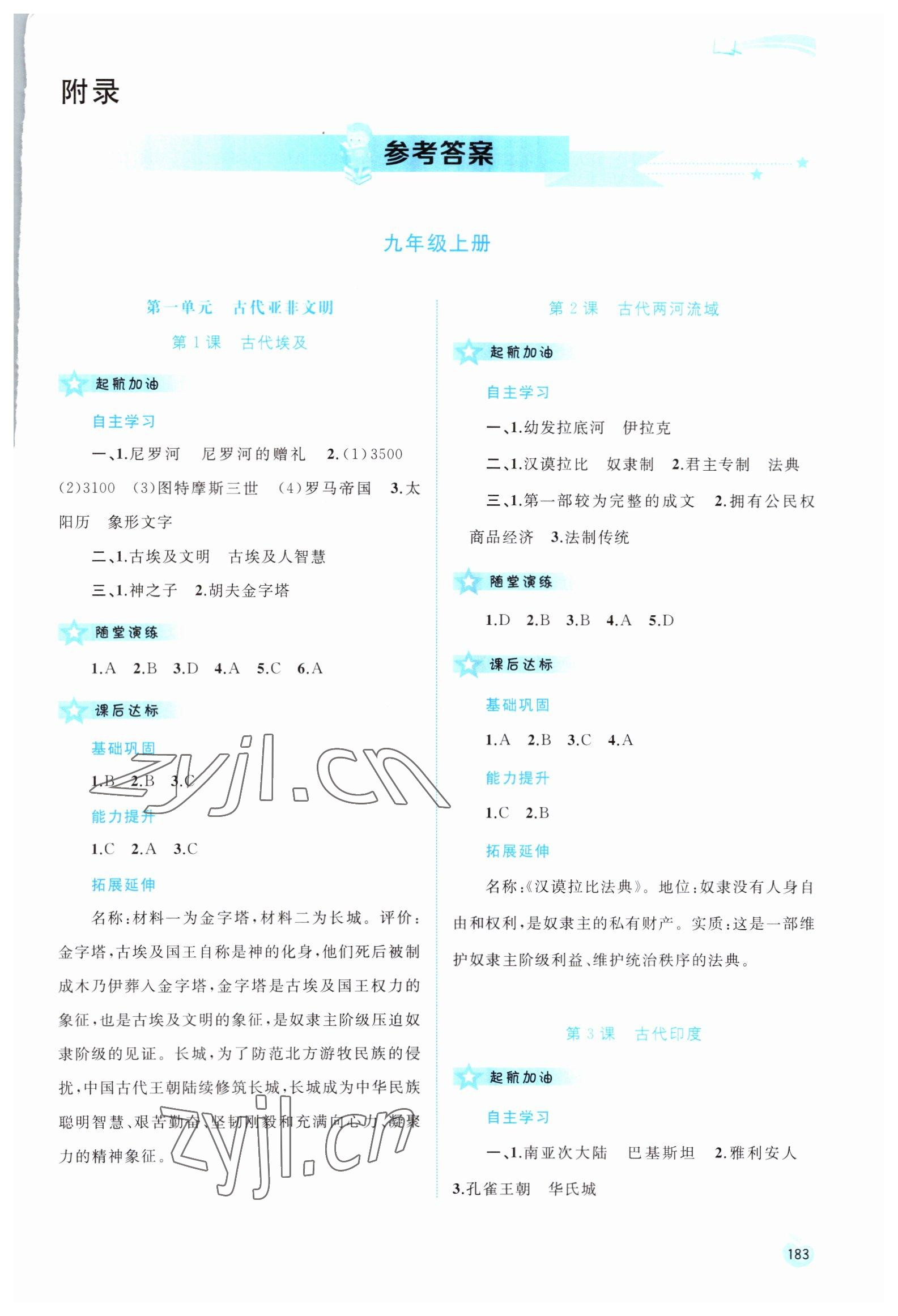 2022年新課程學(xué)習(xí)與測評同步學(xué)習(xí)九年級歷史全一冊人教版 第1頁