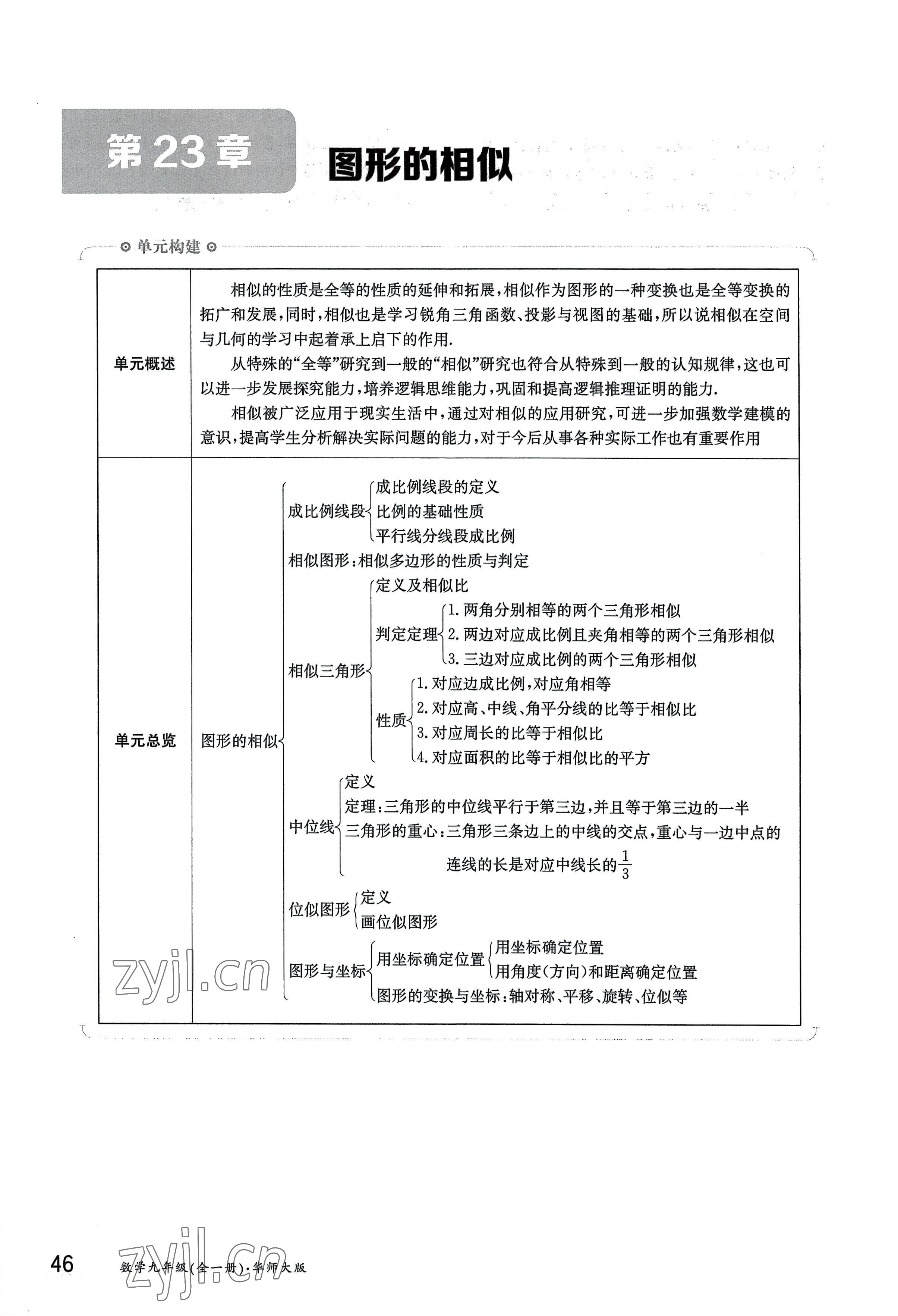 2022年金太陽導(dǎo)學(xué)案九年級(jí)數(shù)學(xué)全一冊(cè)華師大版 參考答案第46頁