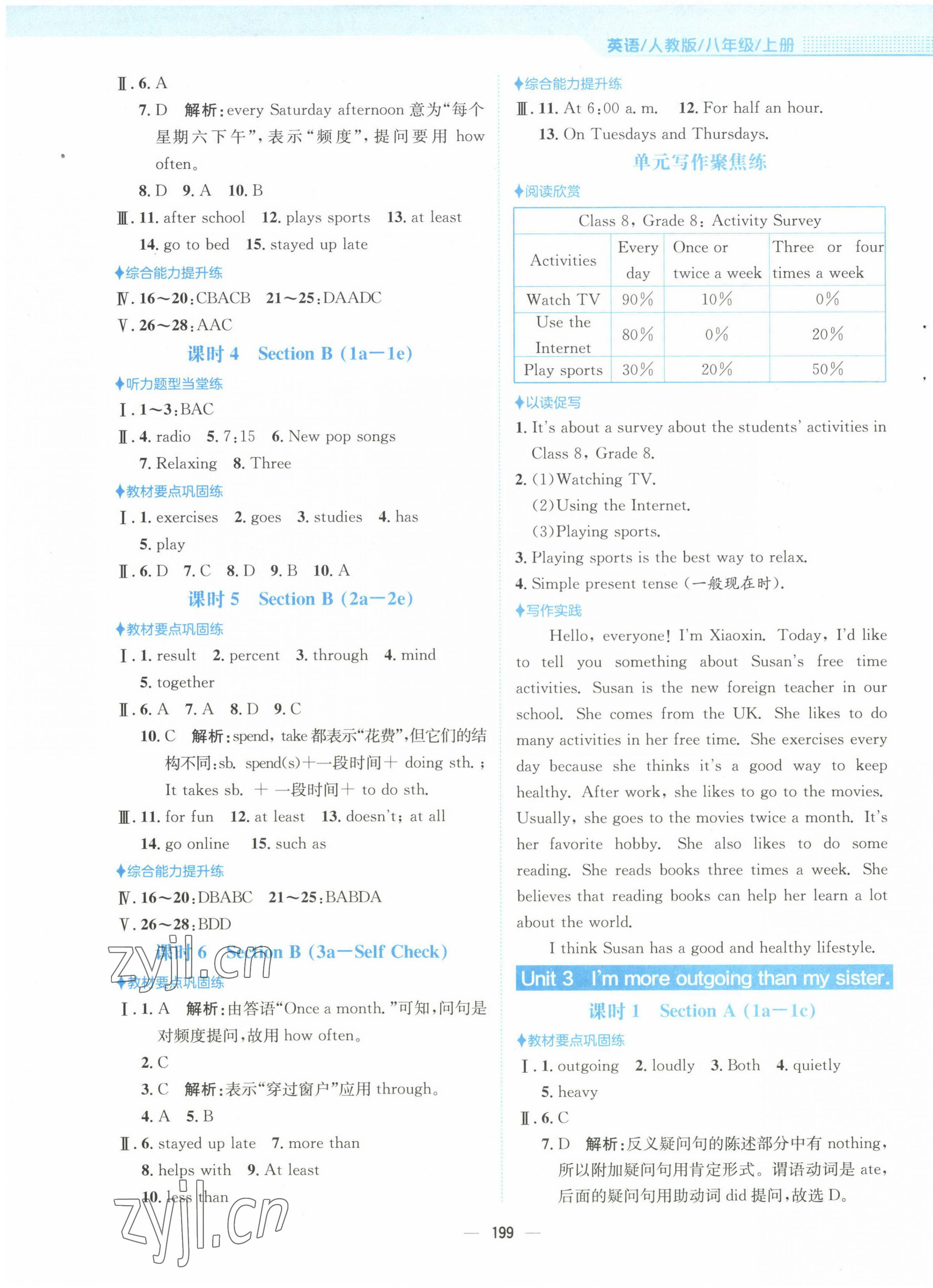 2022年新編基礎(chǔ)訓(xùn)練八年級(jí)英語(yǔ)上冊(cè)人教版 第3頁(yè)