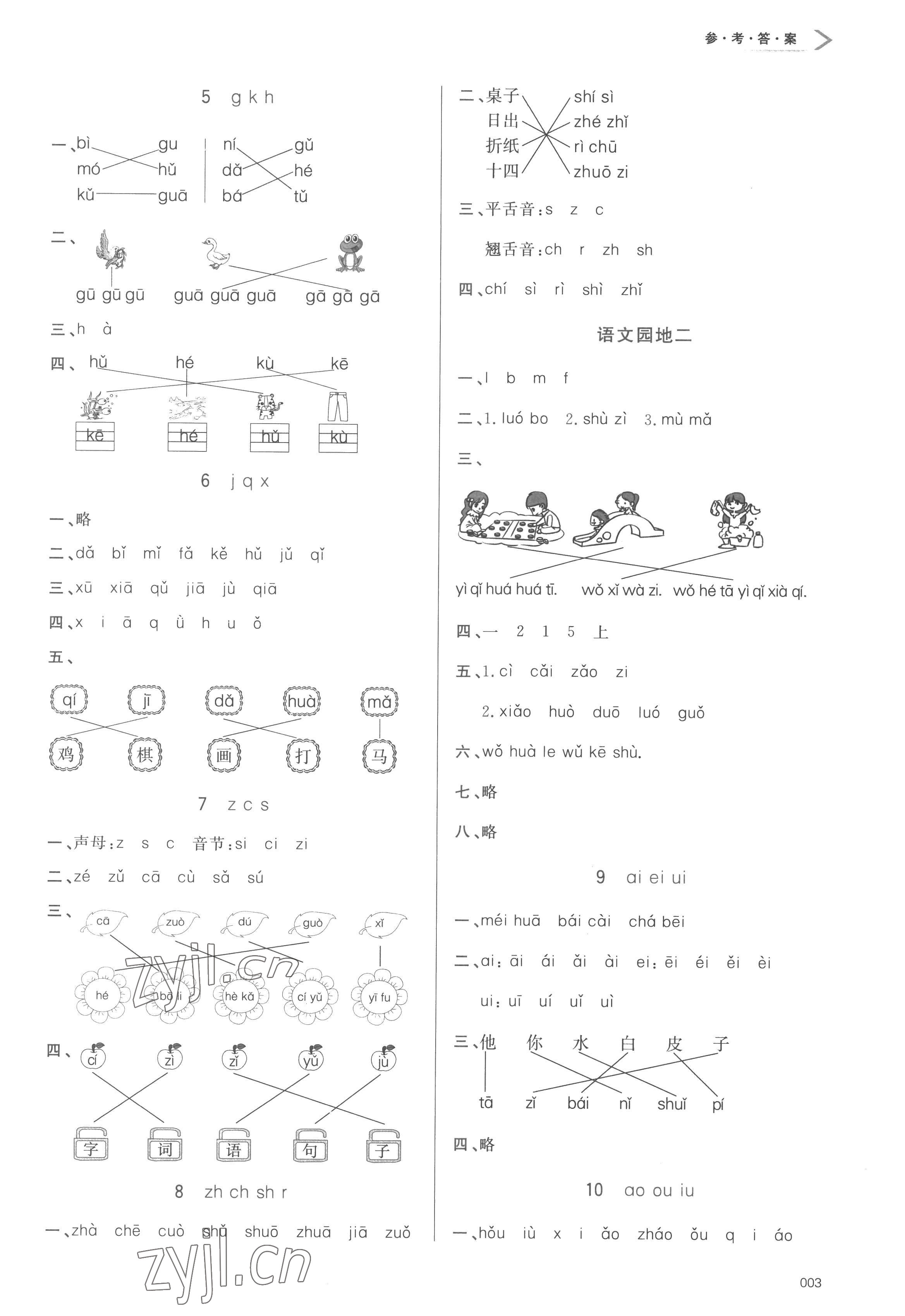 2022年學(xué)習(xí)質(zhì)量監(jiān)測一年級語文上冊人教版 第3頁