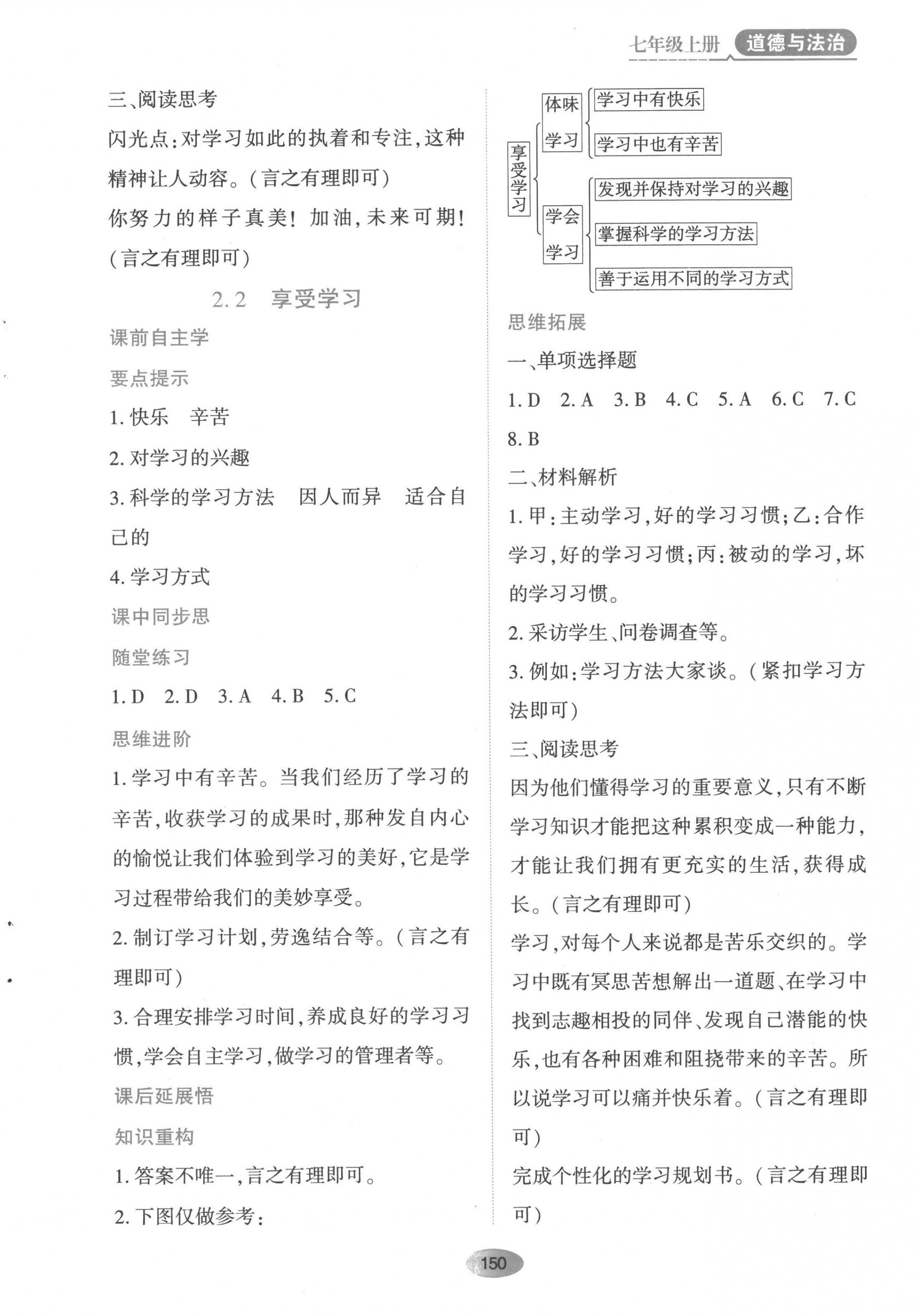 2022年资源与评价黑龙江教育出版社七年级道德与法治上册人教版 第4页