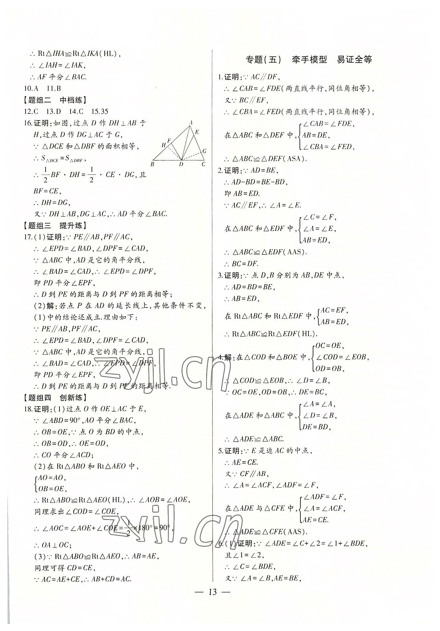 2022年初中新課標(biāo)名師學(xué)案智慧大課堂八年級(jí)數(shù)學(xué)上冊(cè)人教版 第13頁(yè)