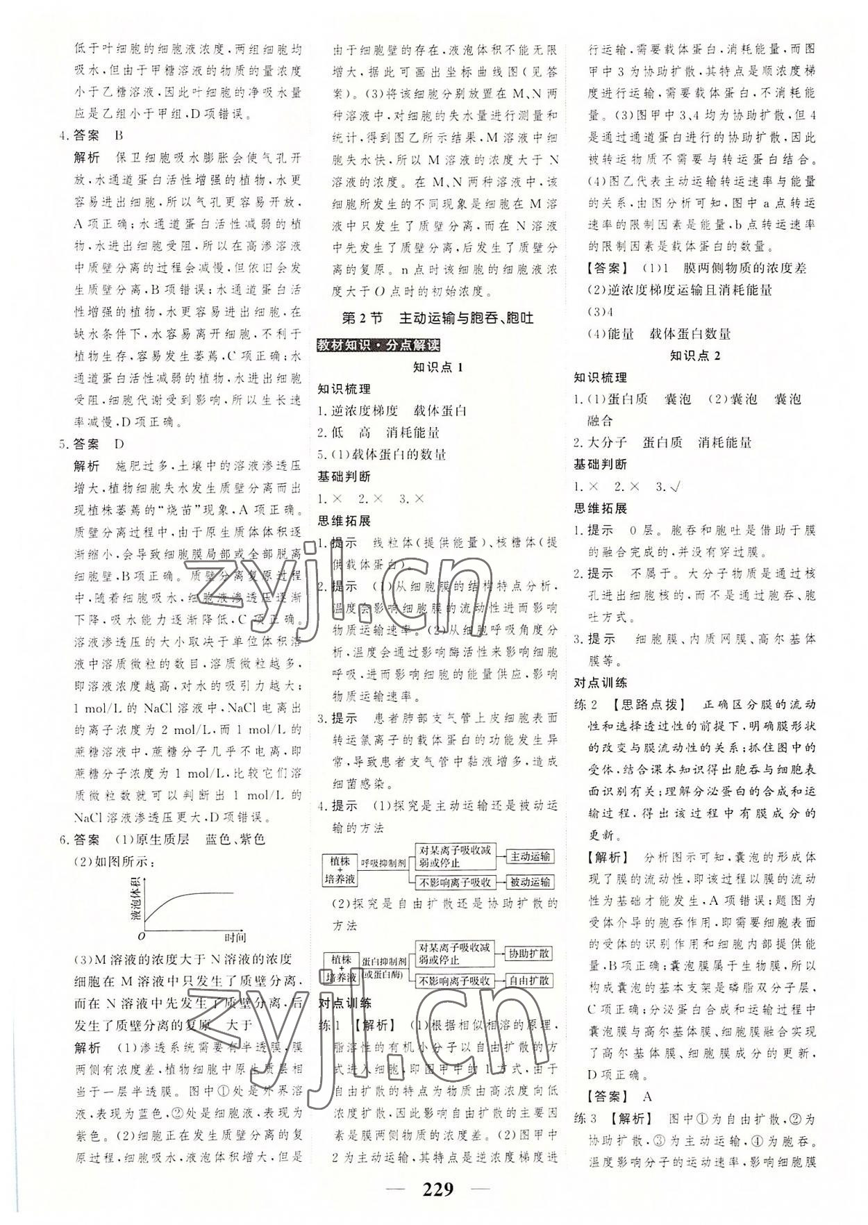 2022年高考调研衡水重点中学新教材同步学案高中生物必修1人教版 第15页