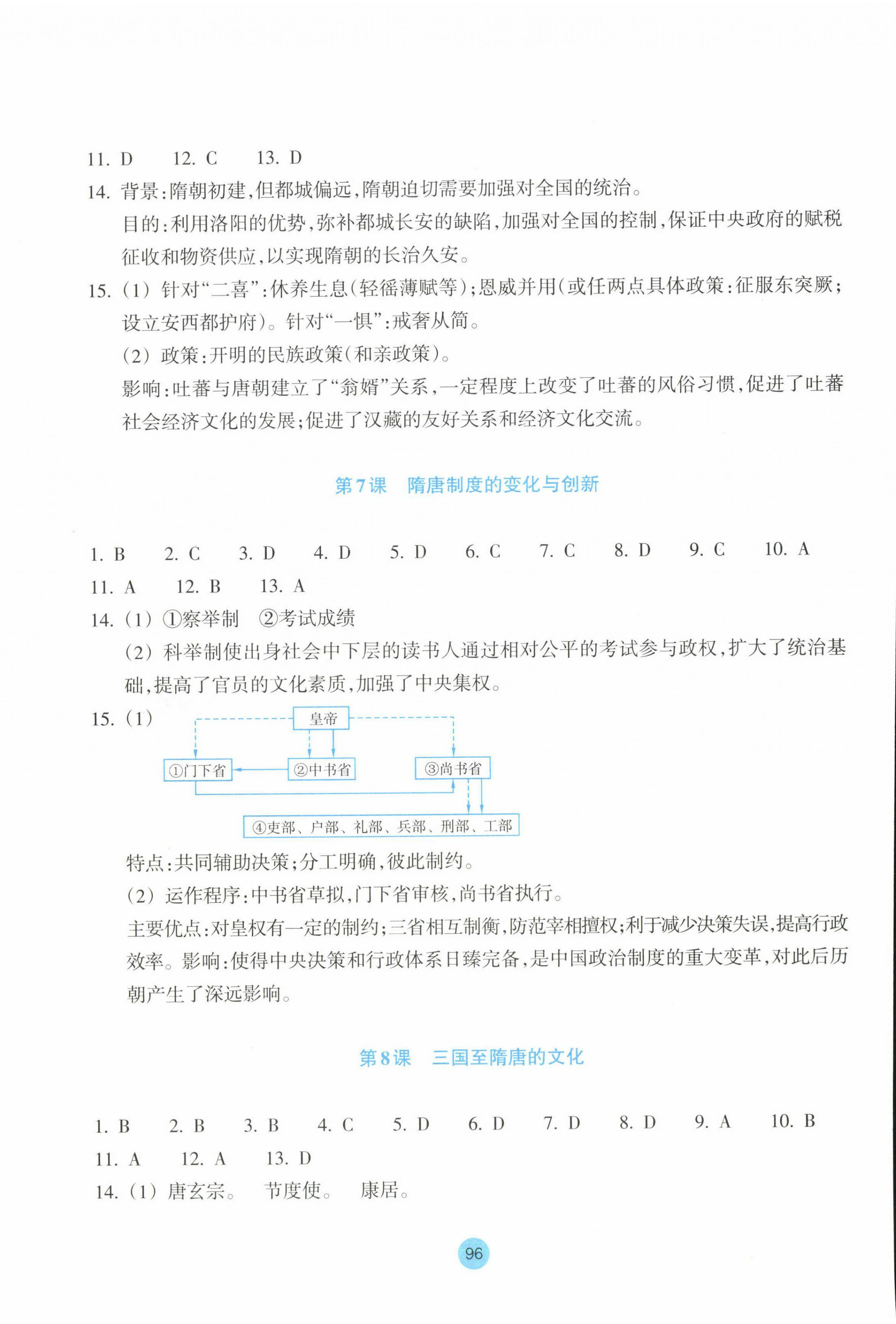 2022年作業(yè)本浙江教育出版社高中歷史必修上冊人教版 第4頁