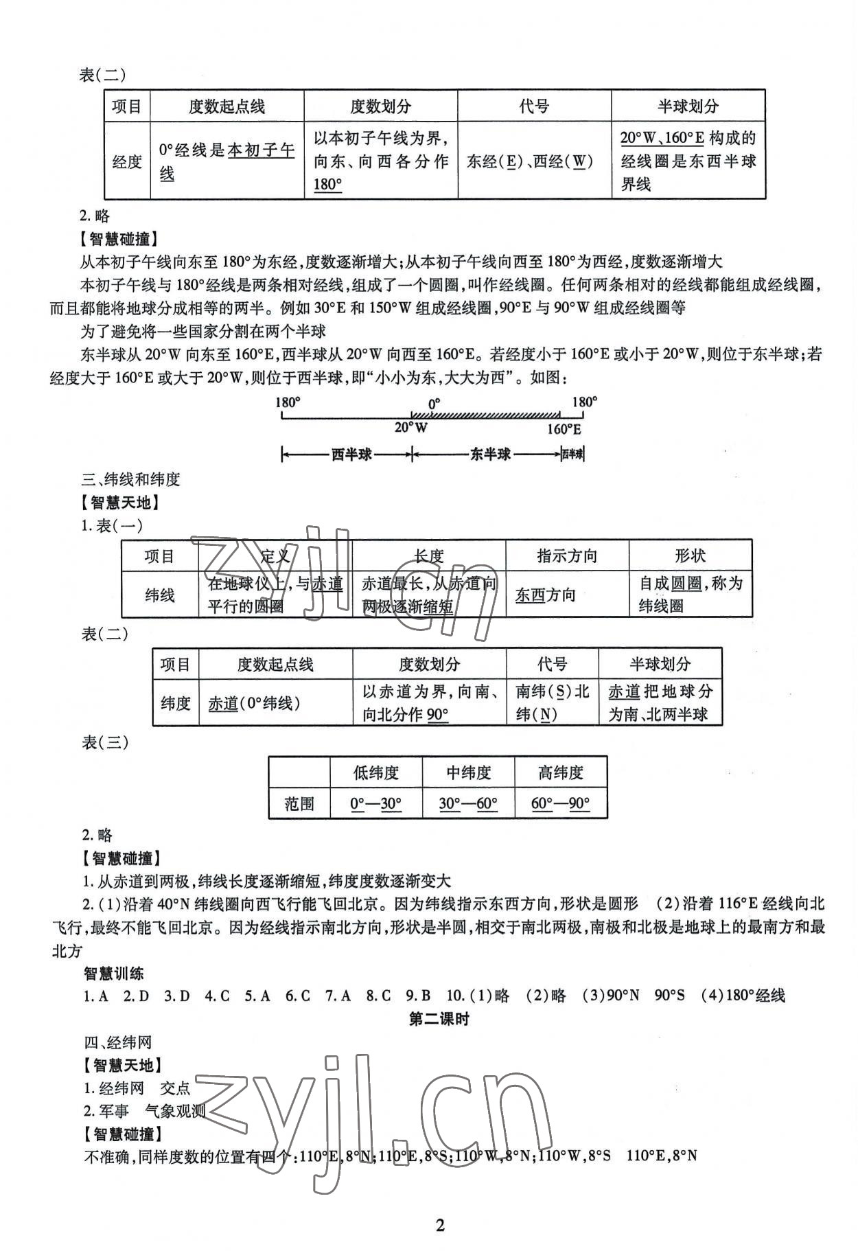 2022年智慧学习导学练七年级地理上册商务星球版 第2页