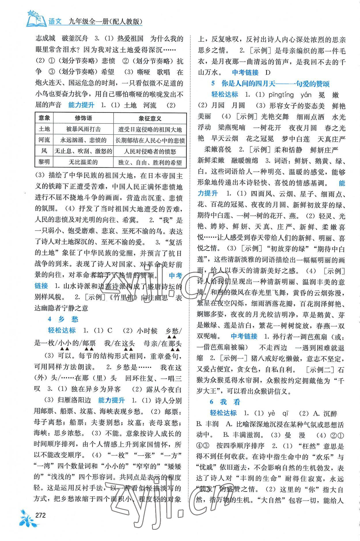 2022年自主學(xué)習(xí)能力測評九年級語文全一冊人教版 第2頁