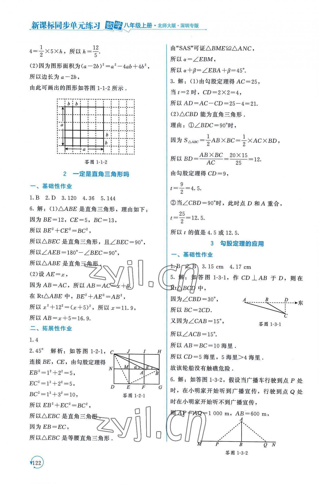 2022年新课标同步单元练习八年级数学上册北师大版深圳专版 第2页