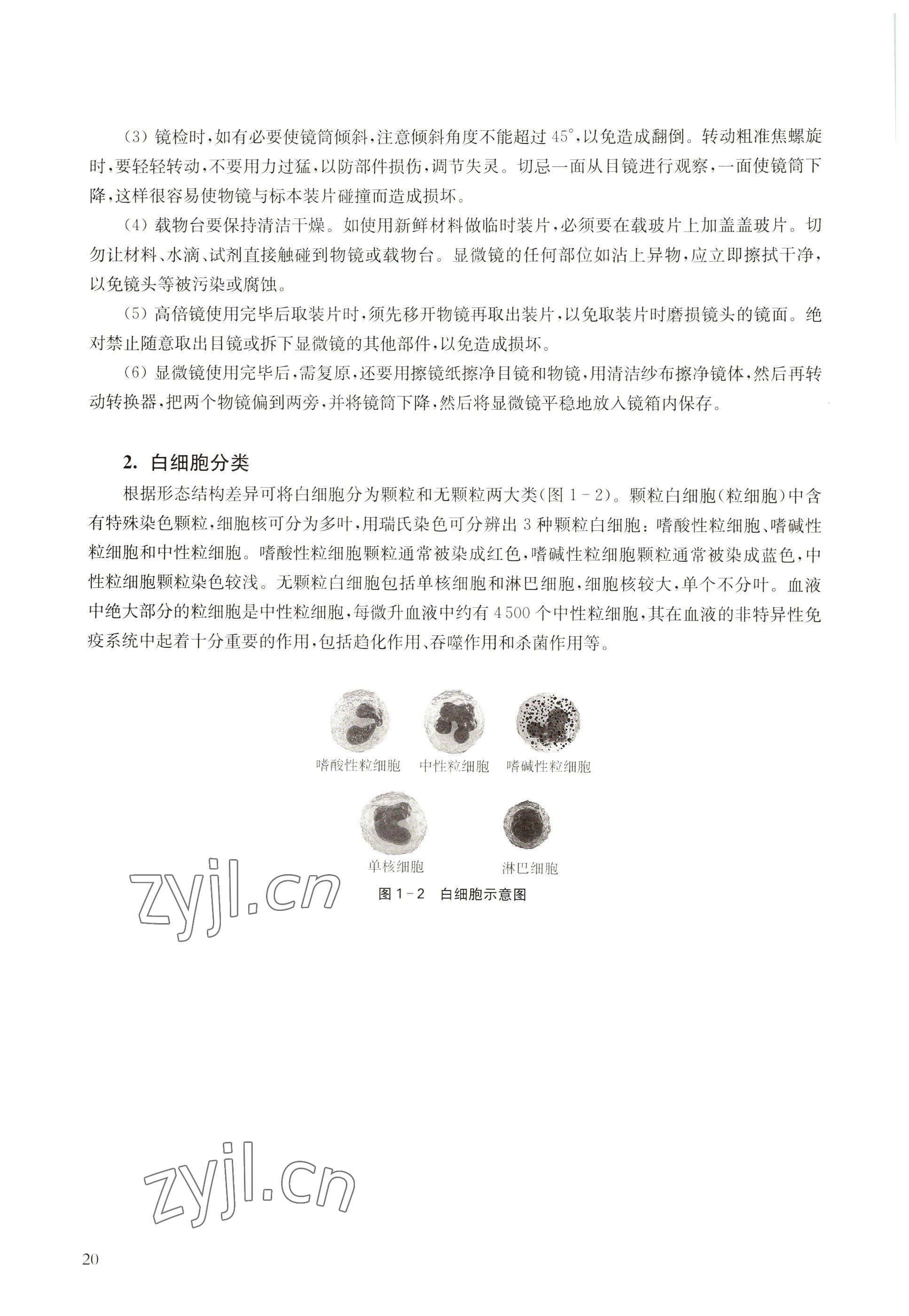 2022年教材课本高中生物必修1分子与细胞沪教版 参考答案第12页