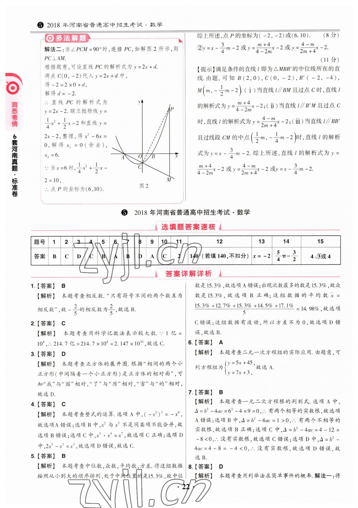 2023年鼎成中考模擬試卷精編數(shù)學(xué)河南專版 第22頁