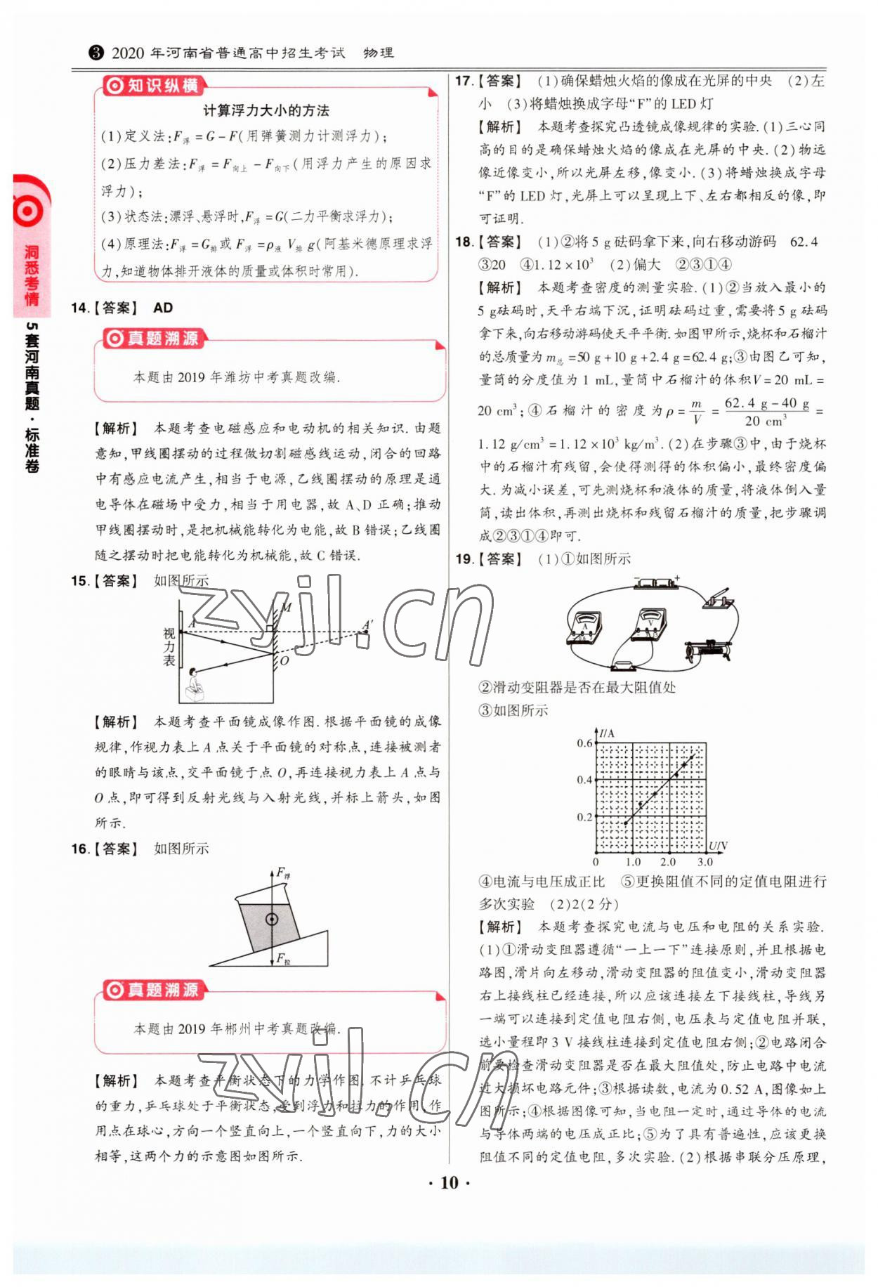 2023年鼎成中考模拟试卷精编物理河南专版 第10页