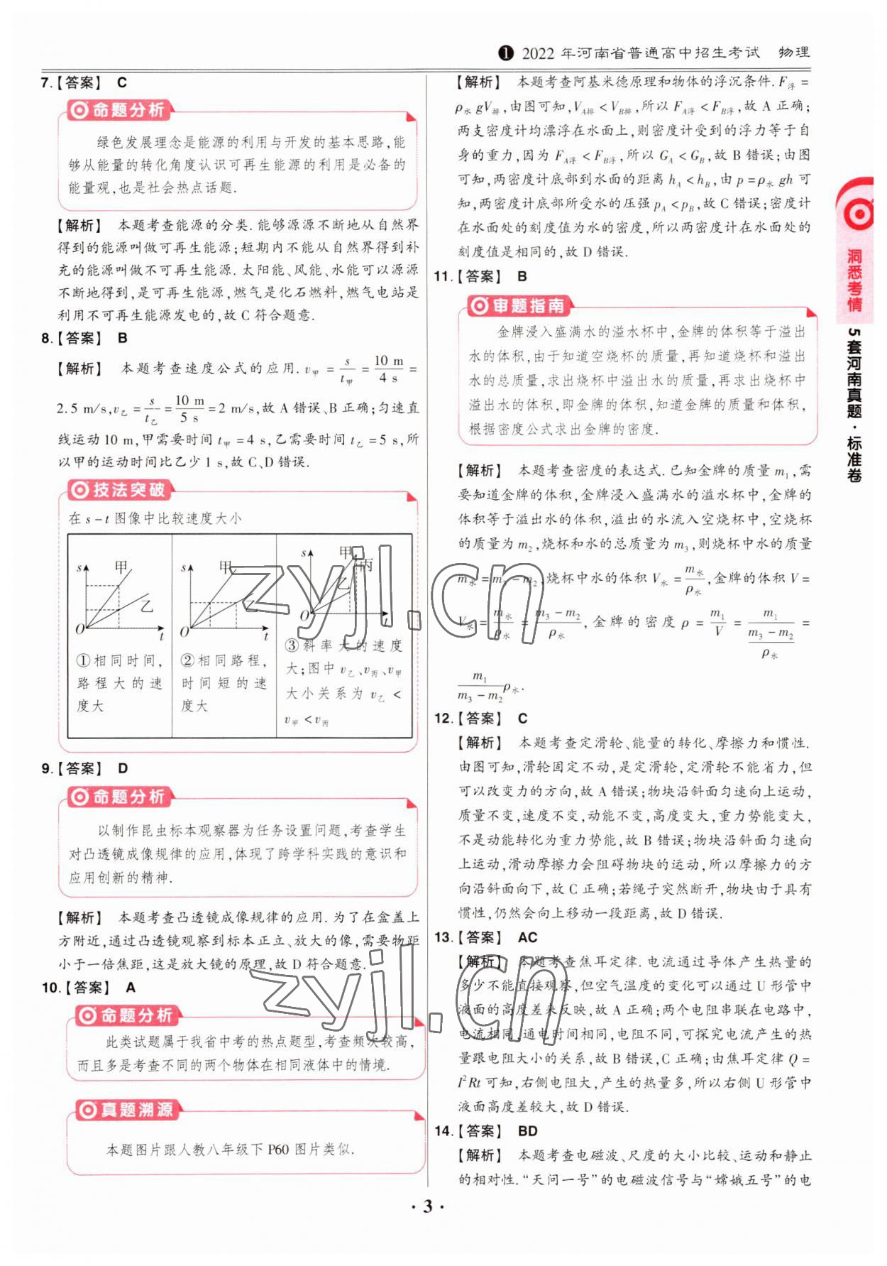 2023年鼎成中考模拟试卷精编物理河南专版 第3页