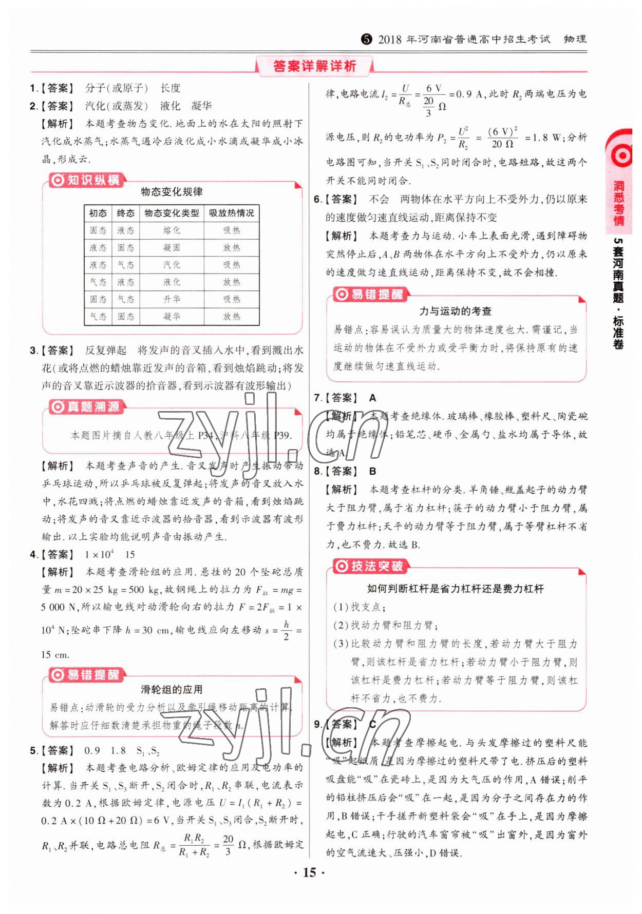 2023年鼎成中考模擬試卷精編物理河南專(zhuān)版 第15頁(yè)