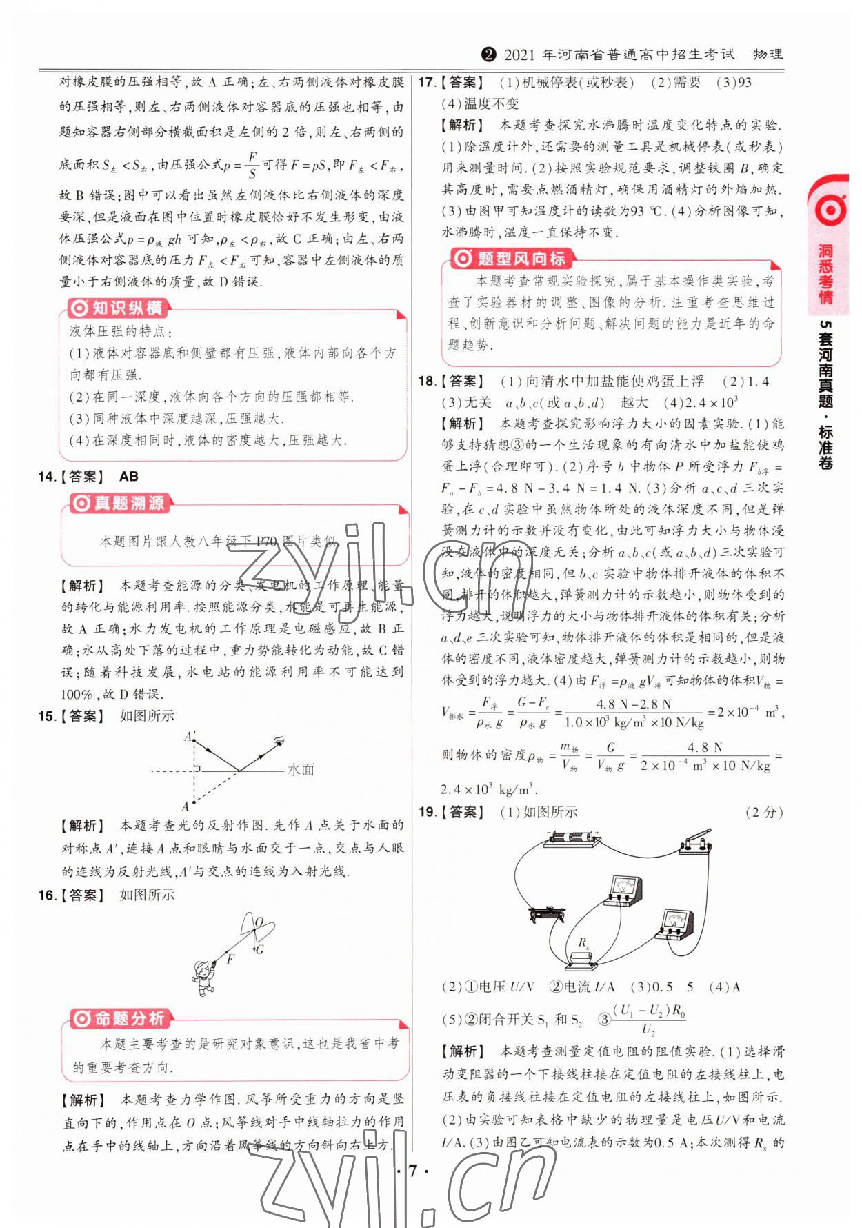 2023年鼎成中考模擬試卷精編物理河南專版 第7頁