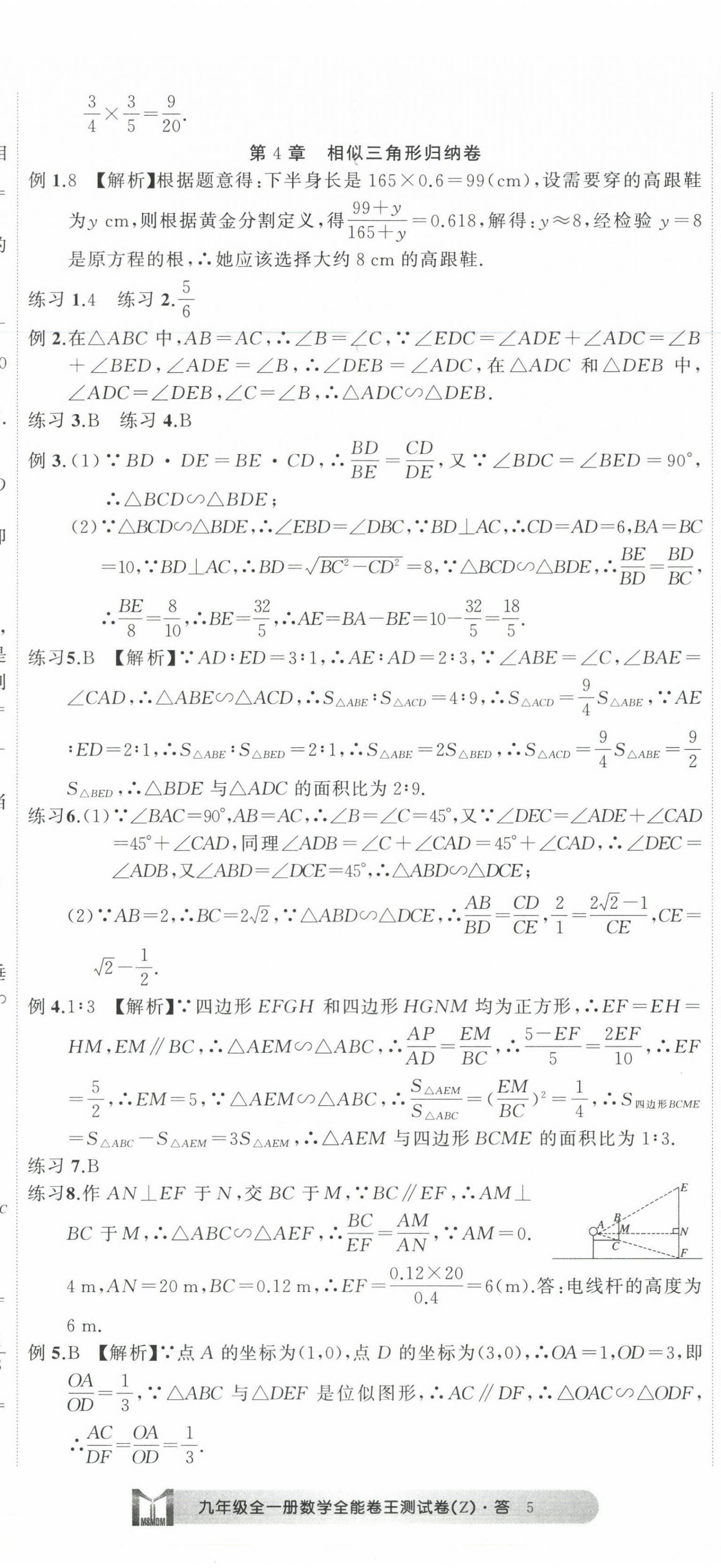 2022年全能卷王單元測試卷九年級數(shù)學(xué)全一冊浙教版 第14頁