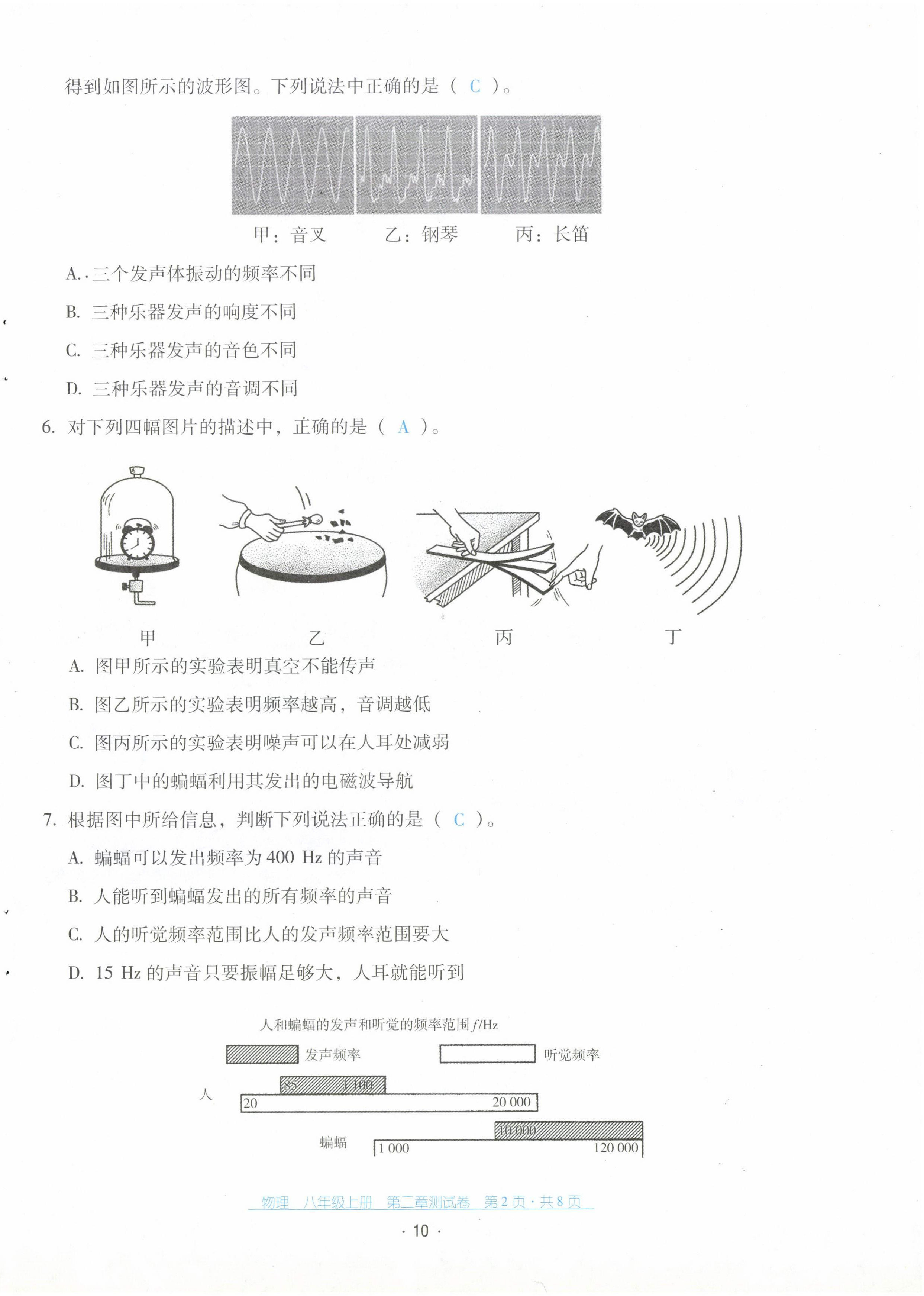2022年云南省标准教辅优佳学案配套测试卷八年级物理上册人教版 第10页