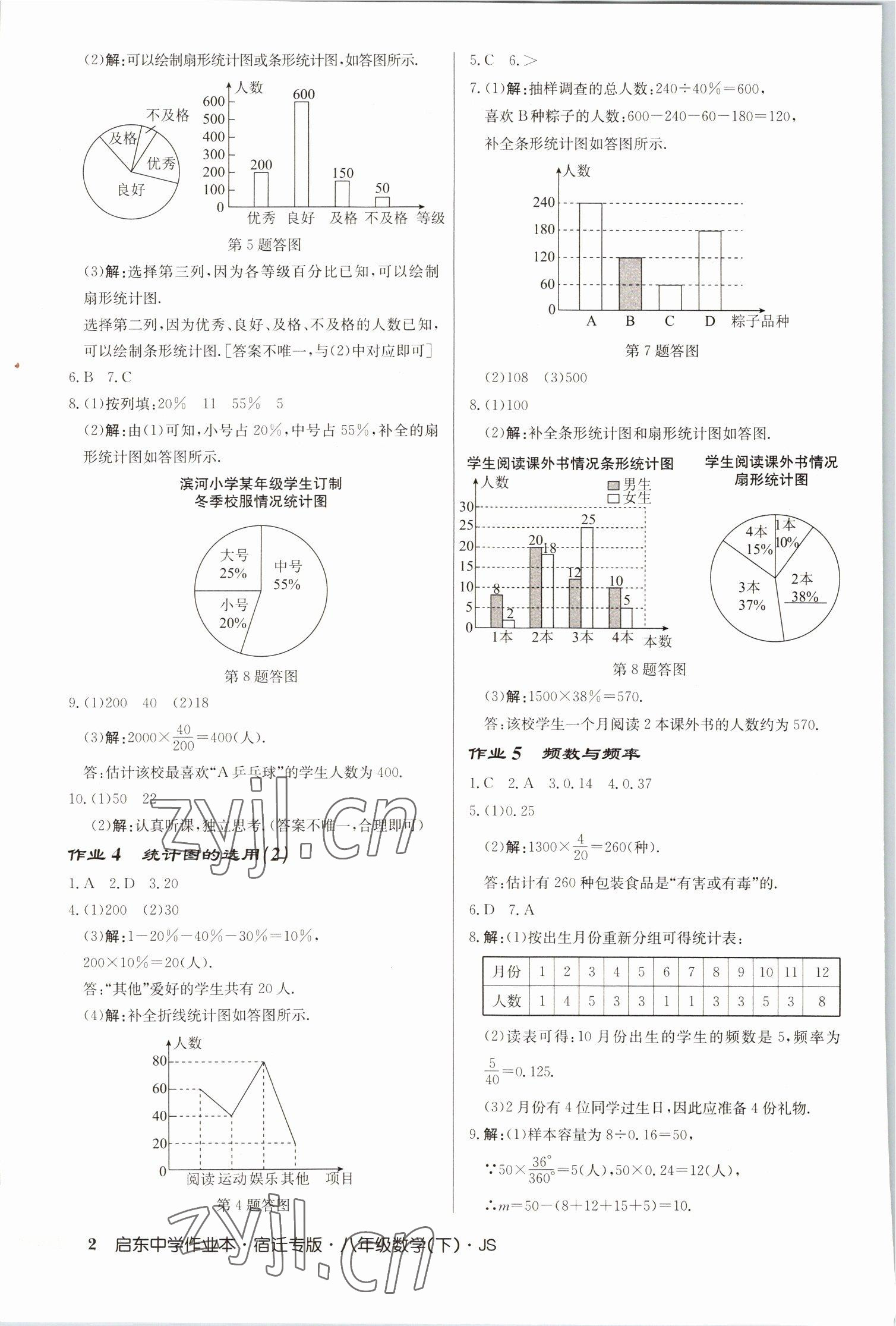 2023年启东中学作业本八年级数学下册苏科版宿迁专版 第2页