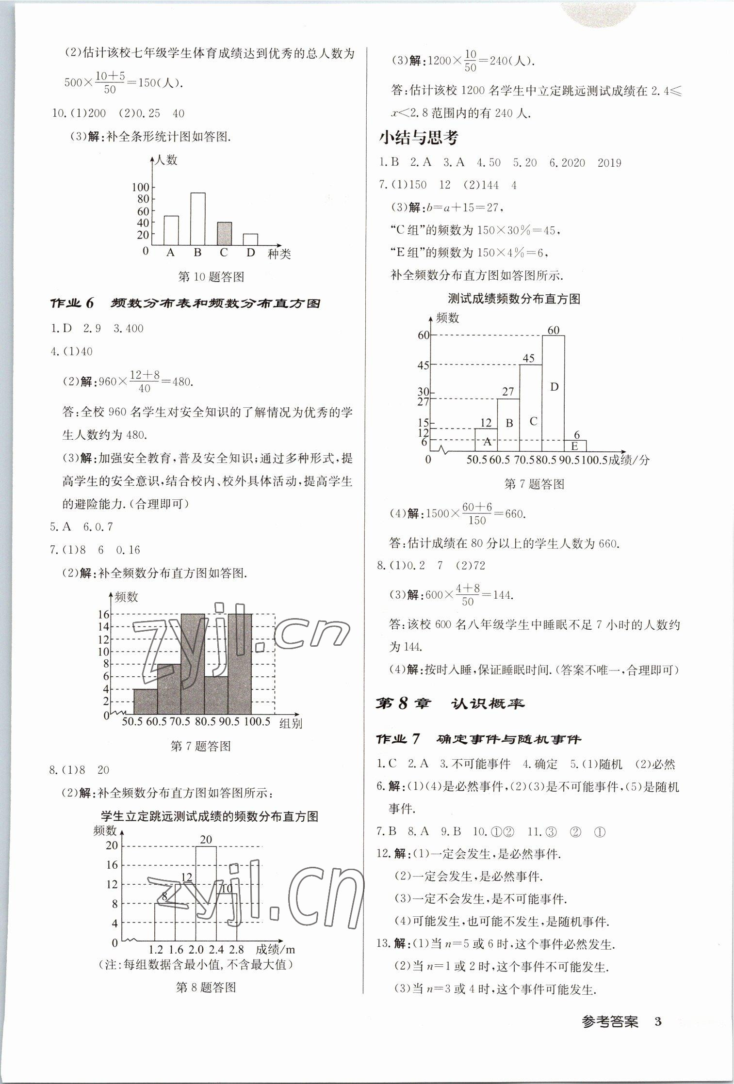 2023年启东中学作业本八年级数学下册苏科版宿迁专版 第3页