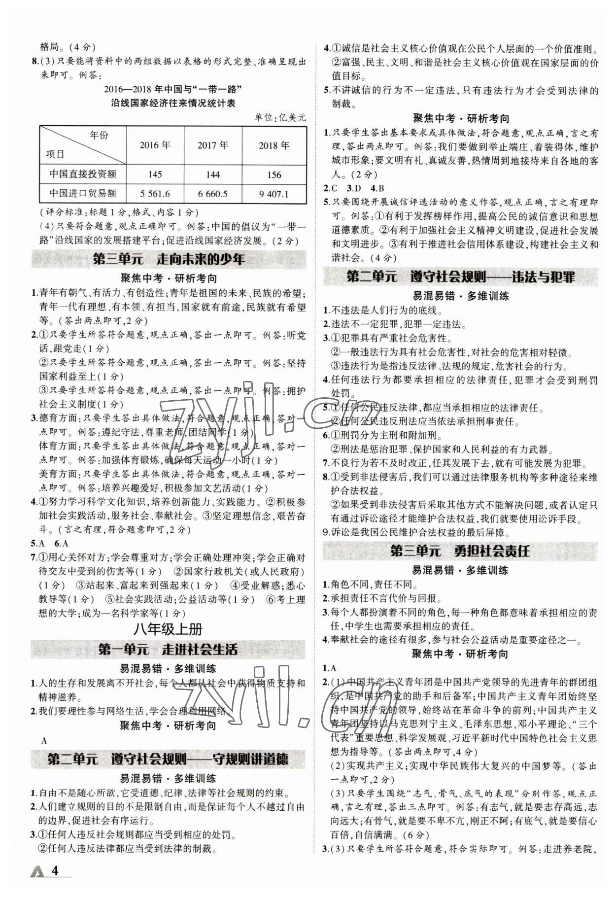 2023年卓文書業(yè)加速度道德與法治全一冊陜西專版 第4頁