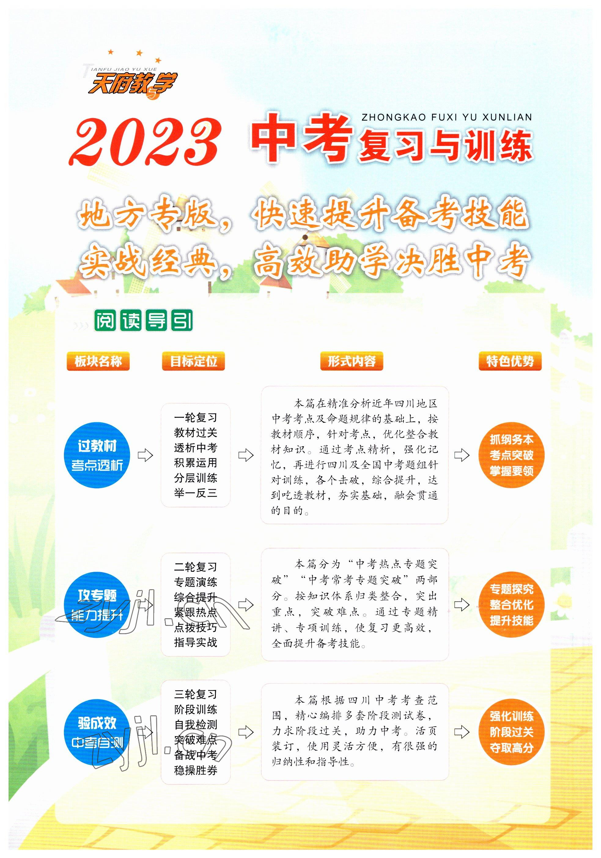 2023年天府教与学中考复习与训练历史 参考答案第14页