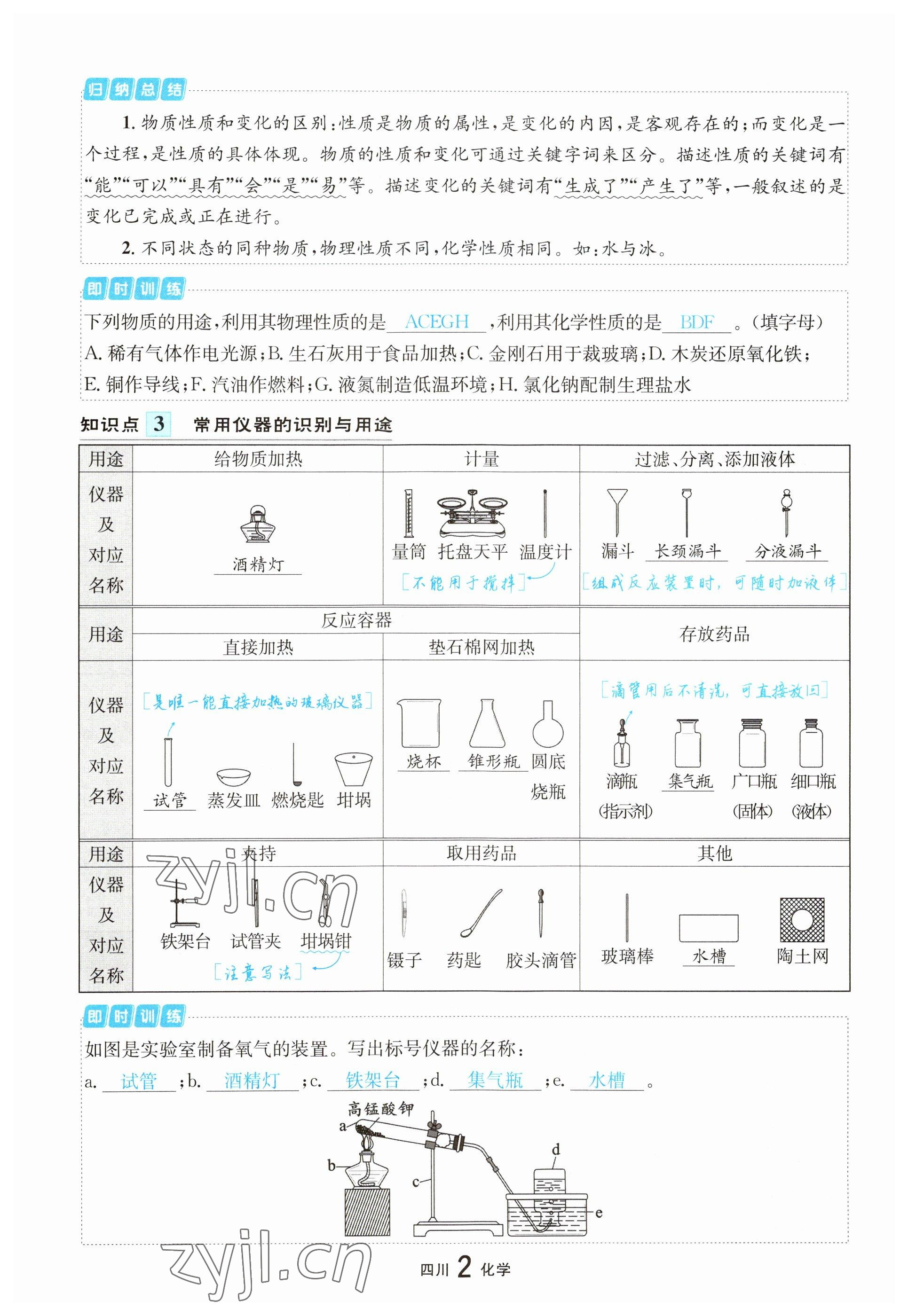 2023年中考2号化学四川专版 参考答案第2页