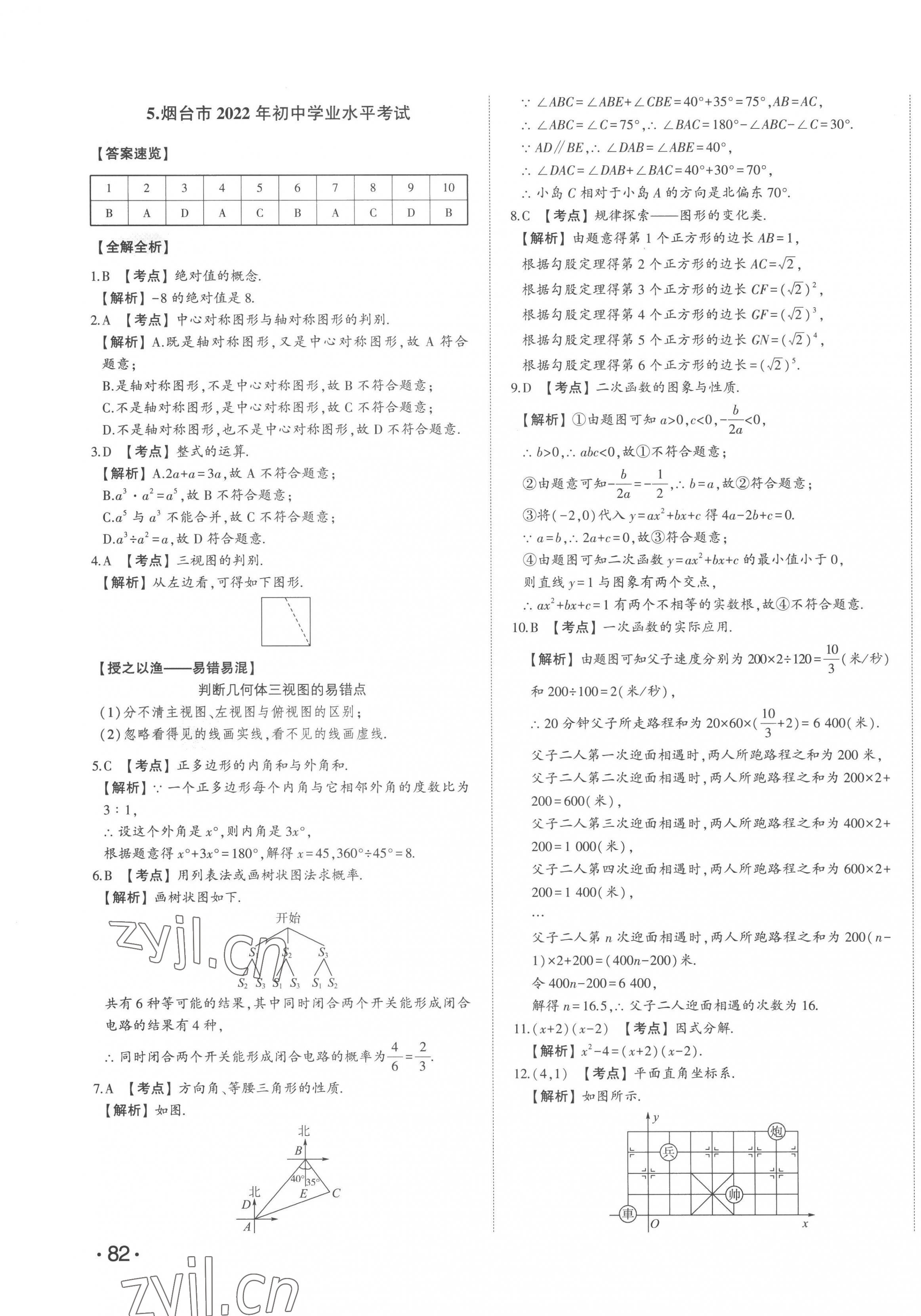 2023年智乐星中考中考真题汇编数学山东专版 第15页