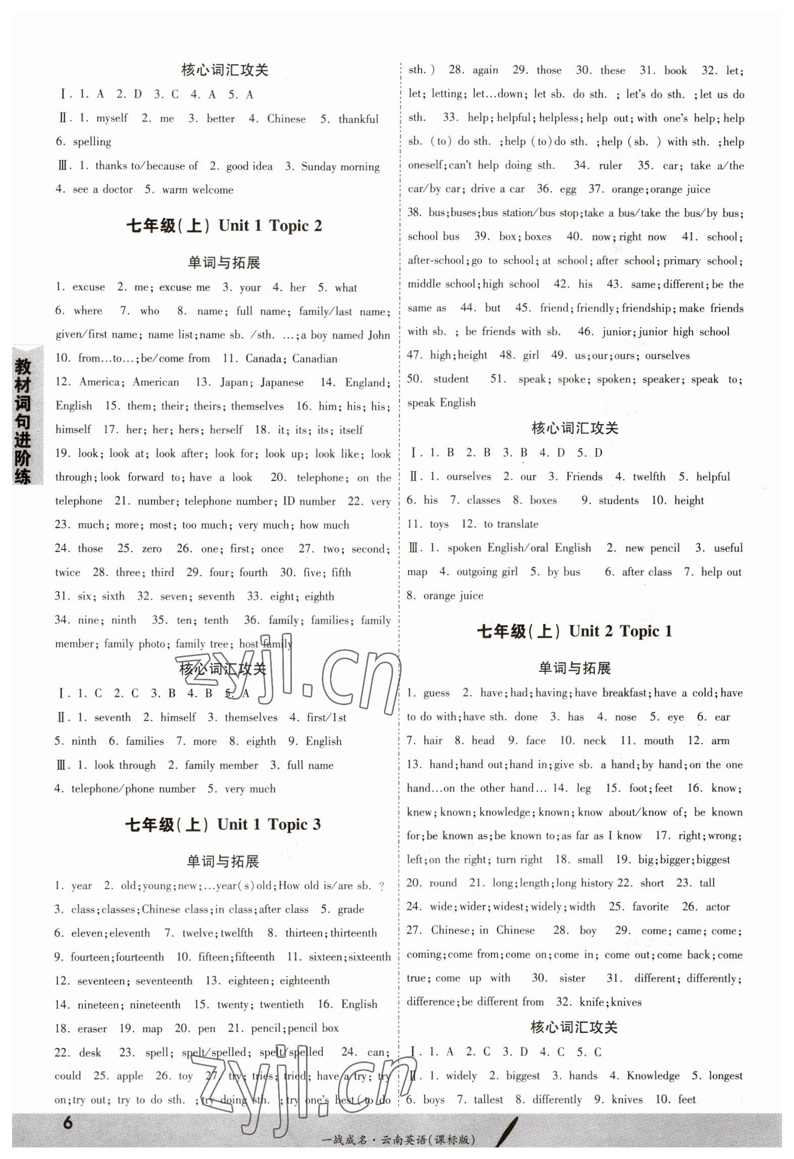 2023年一战成名考前新方案英语新课标云南专版 第6页