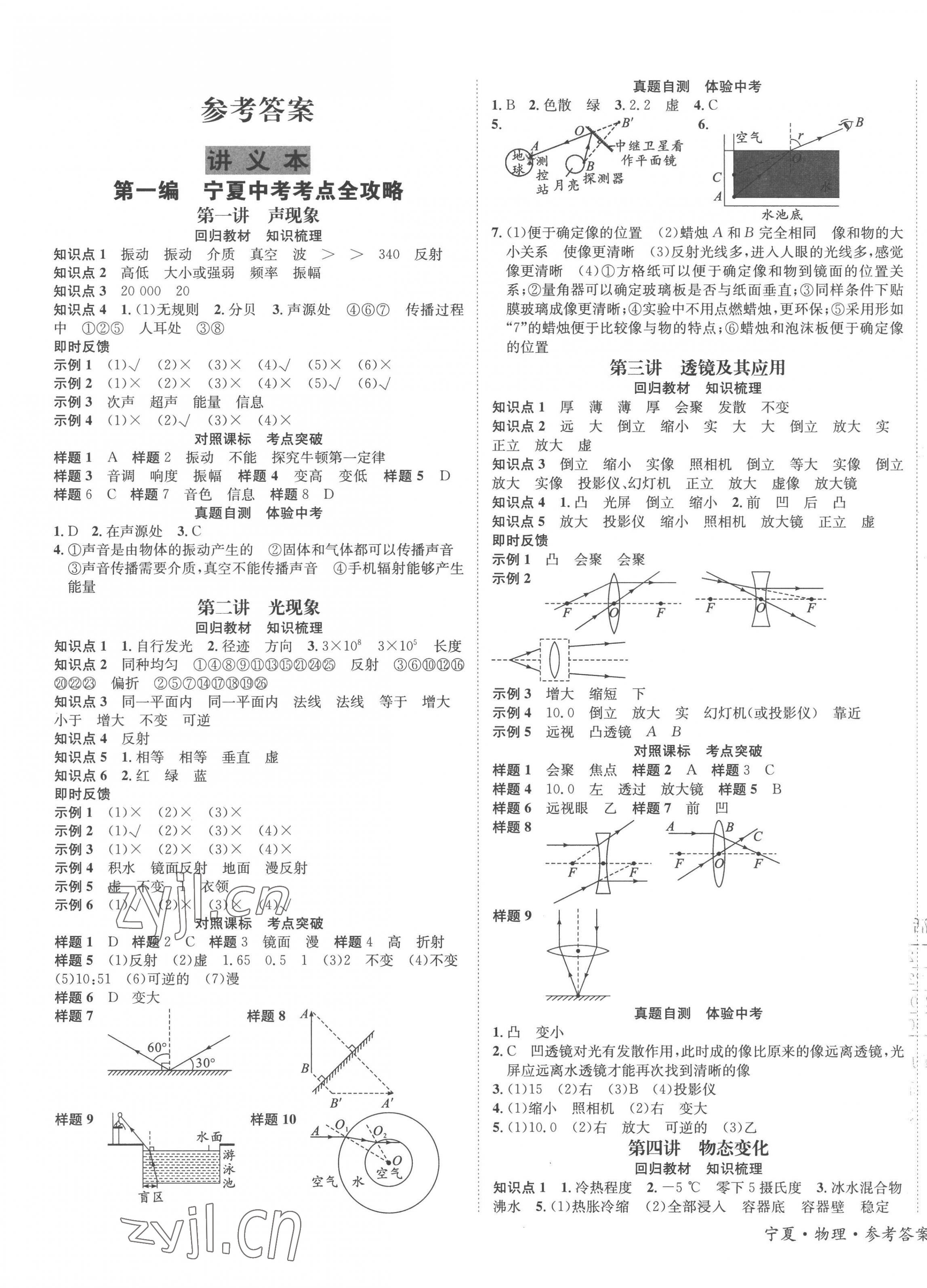 2023年中考2號物理寧夏專版 第1頁