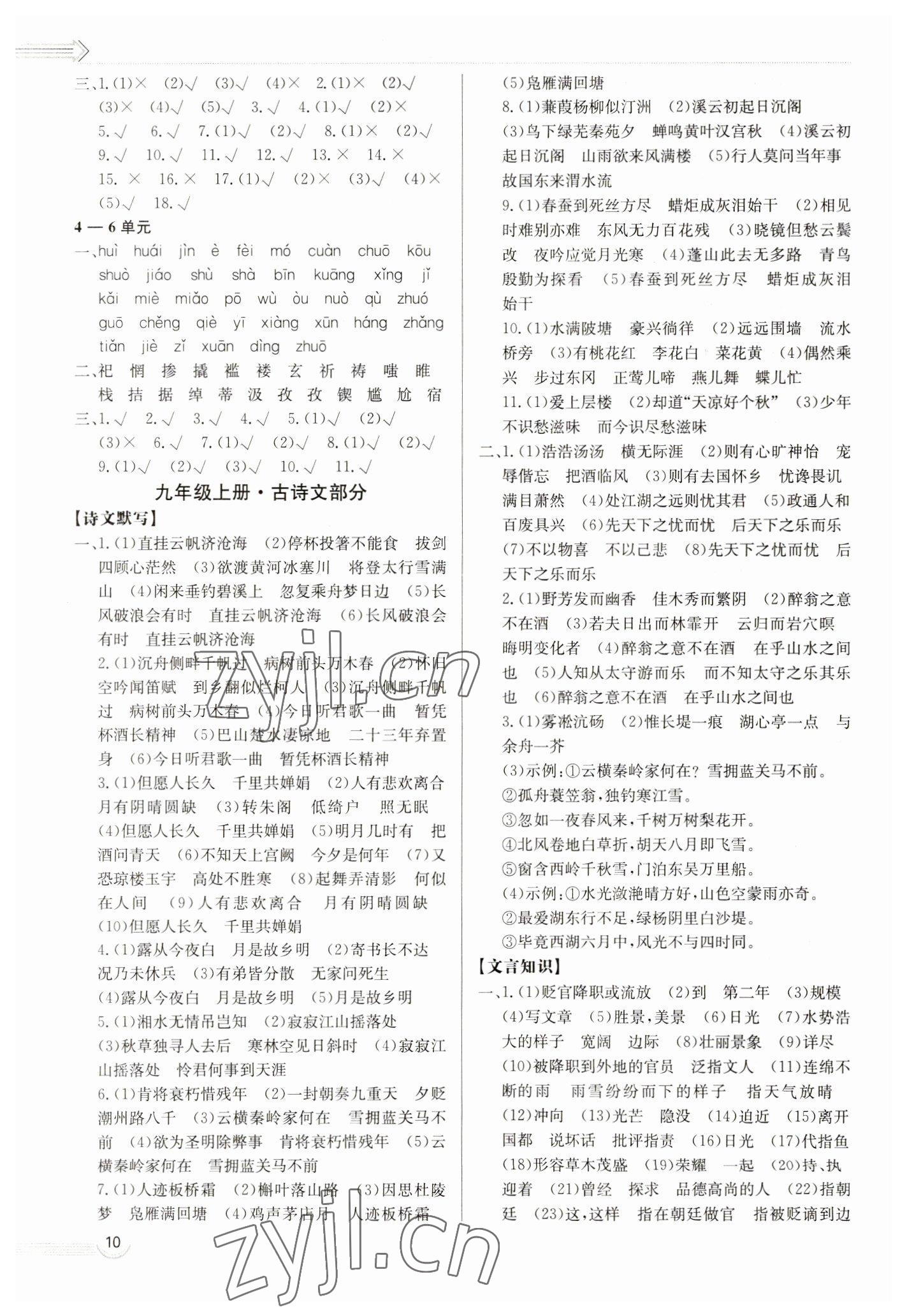 2023年中考档案语文青岛专版 第10页