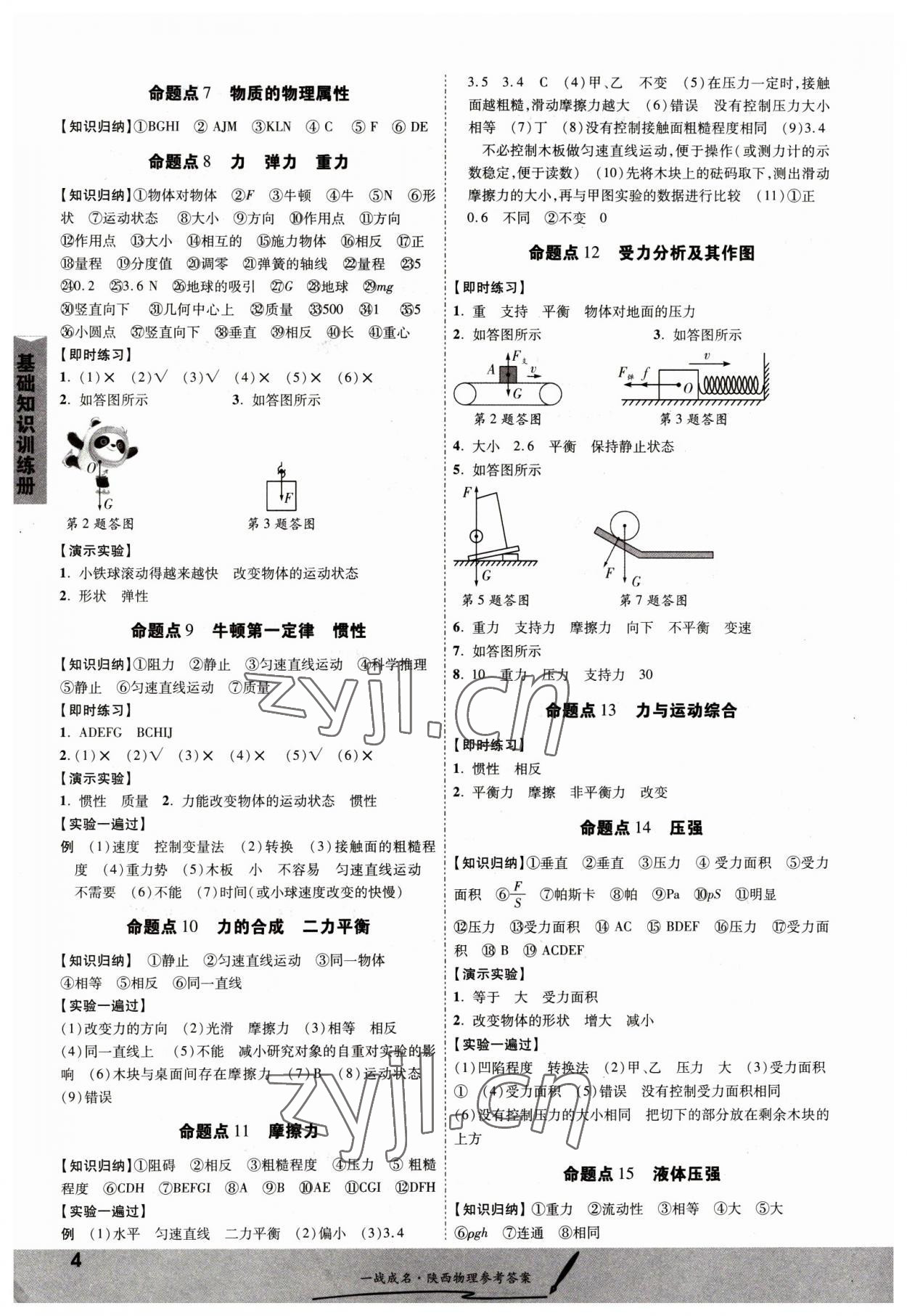 2023年一战成名考前新方案物理陕西专版 第4页