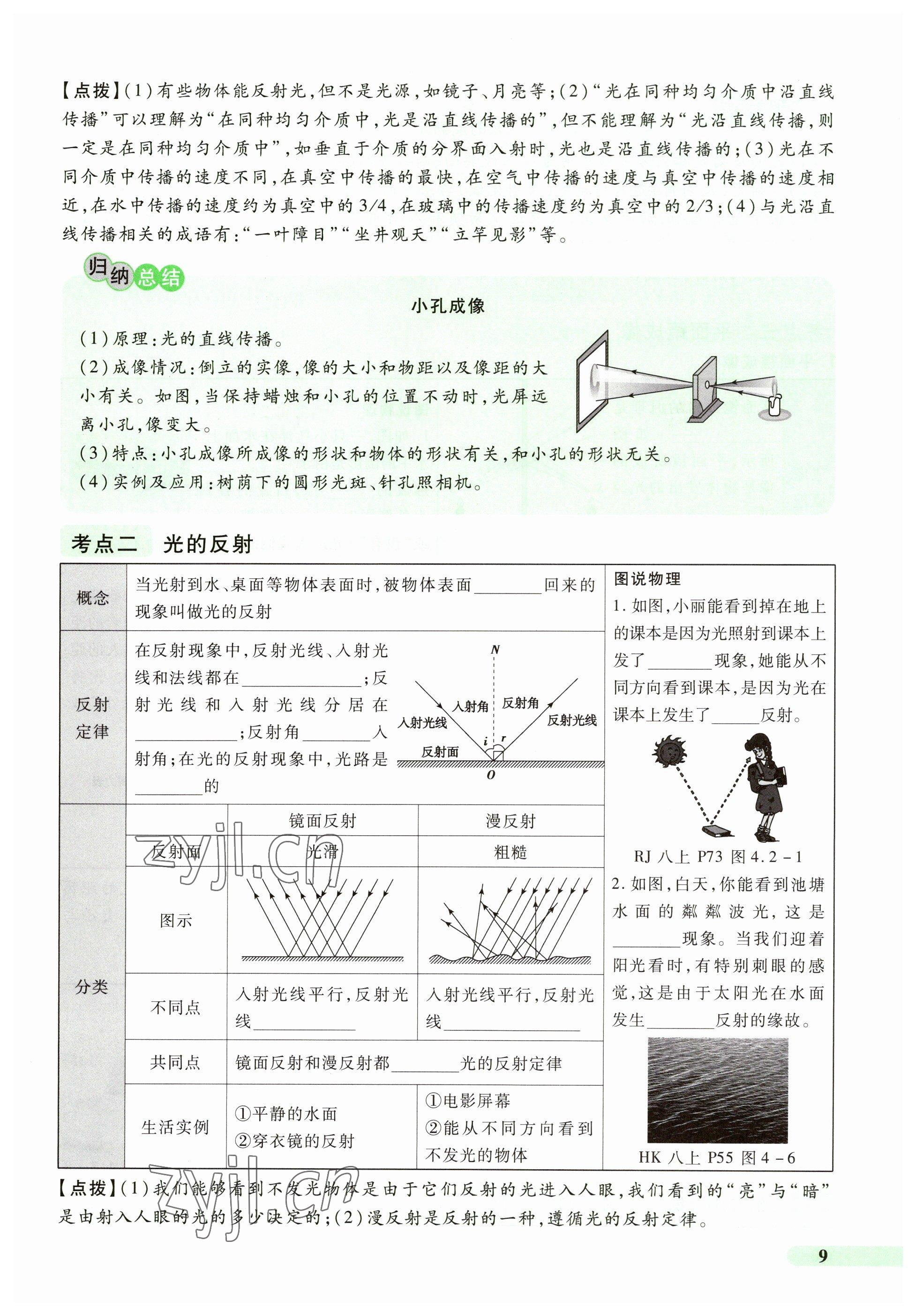 2023年国华教育中考夺冠物理河南专版 参考答案第9页