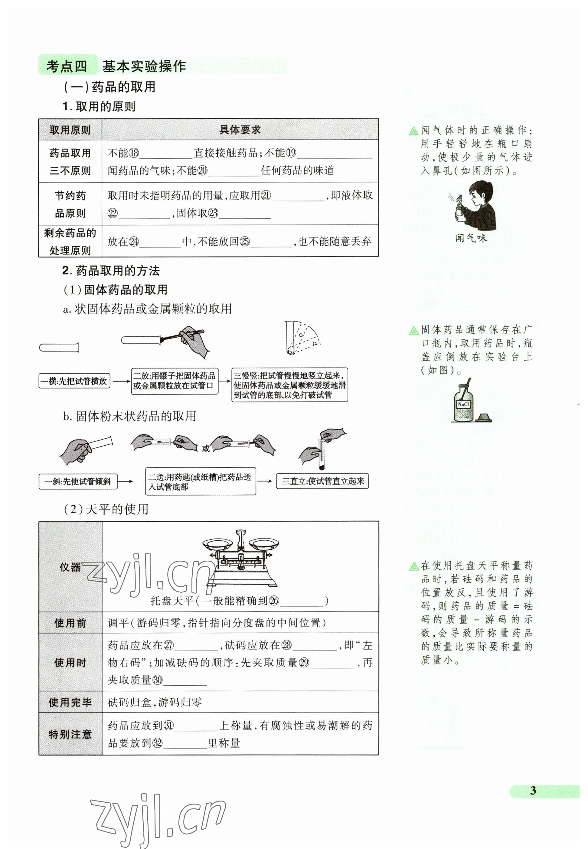 2023年国华教育中考夺冠化学河南专版 参考答案第3页